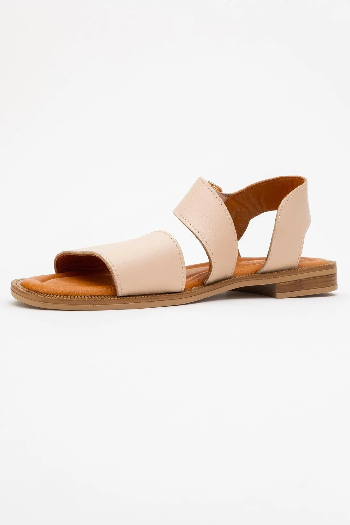 Majesty Beige Leather Sandal (Women) - Image 4
