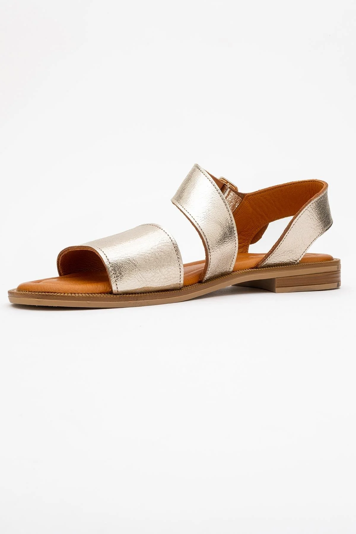 Majesty Gold Leather Sandal (Women) - Image 4