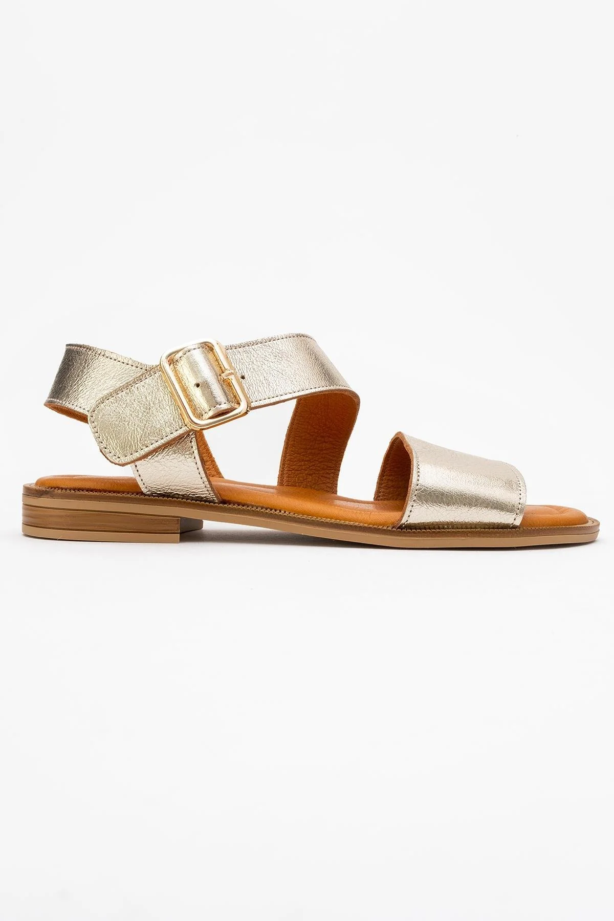 Majesty Gold Leather Sandal (Women) - Image 6