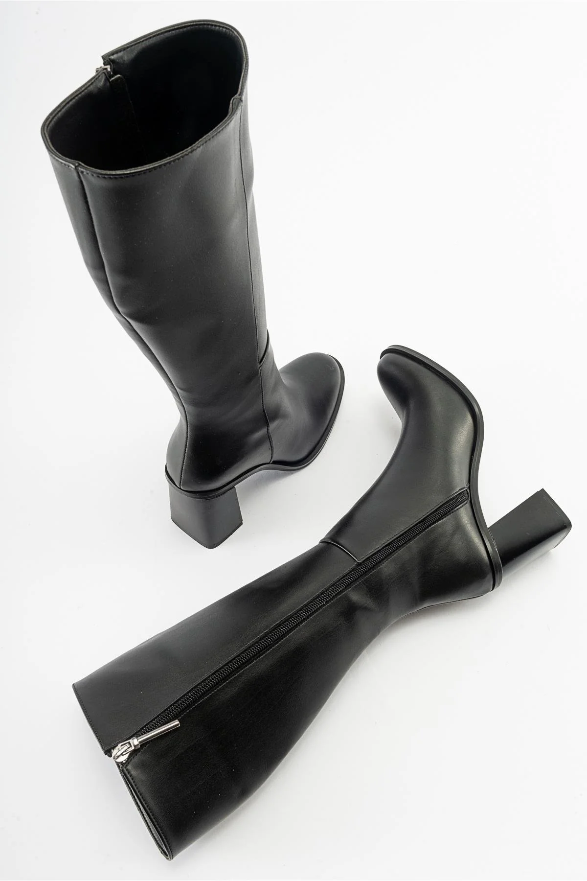 Maranta - Black Heeled Knee-High Boot (Women) - Image 4