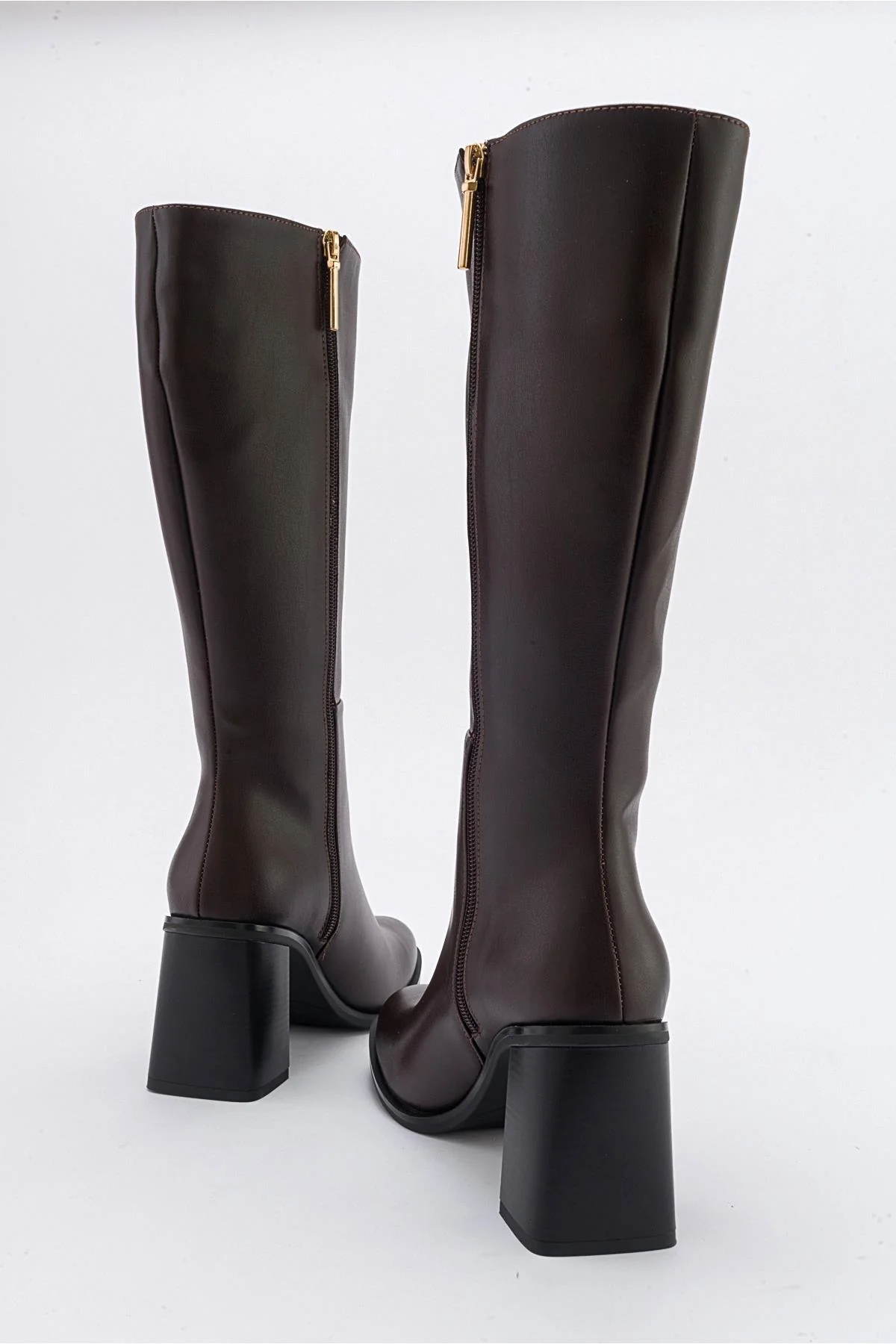 Maranta - Brown Heeled Knee-High Boot (Women) - Image 3