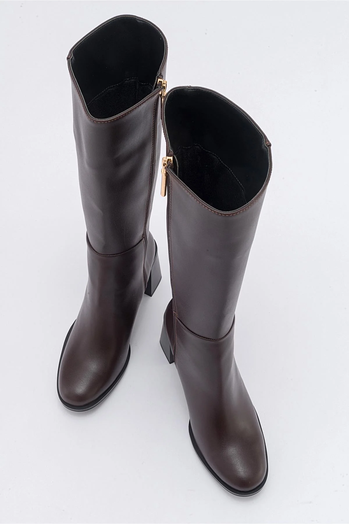 Maranta - Brown Heeled Knee-High Boot (Women) - Image 4