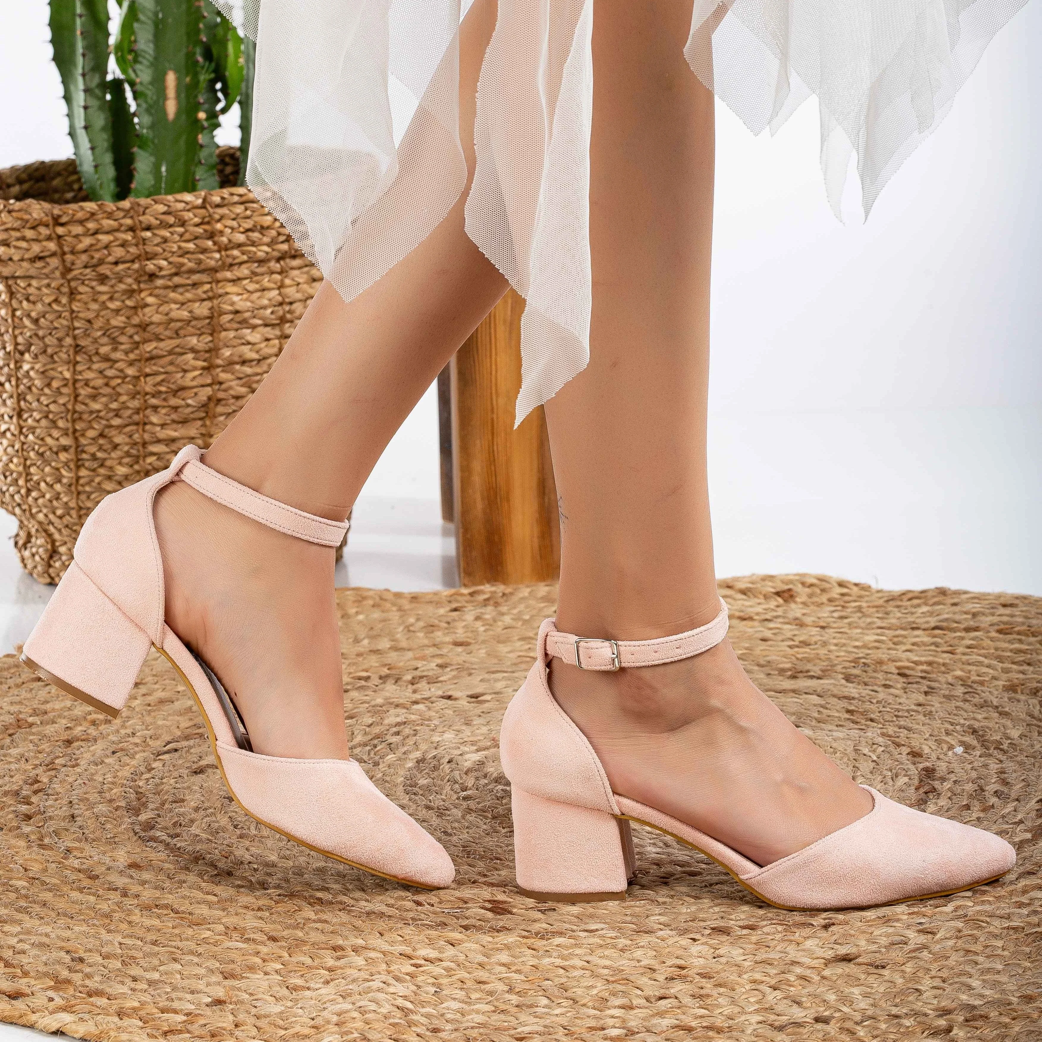 Marcelle - Coral Pink Pumps - Image 2