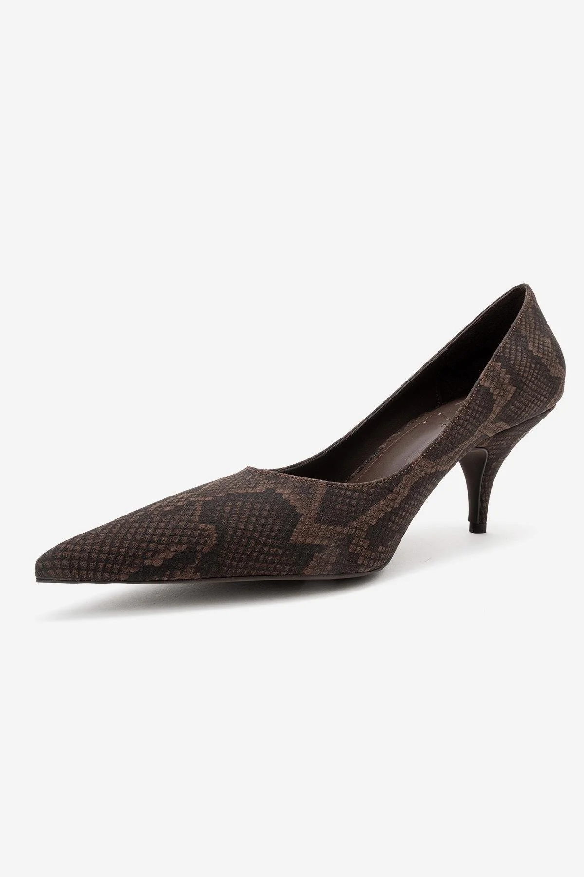 Marcus - Brown Patterned Heeled Shoe (Women) - Image 4