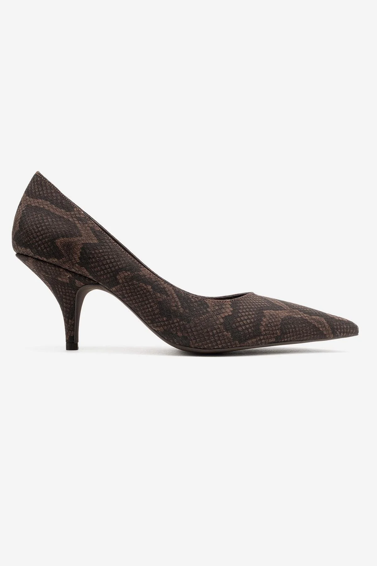 Marcus - Brown Patterned Heeled Shoe (Women) - Image 6