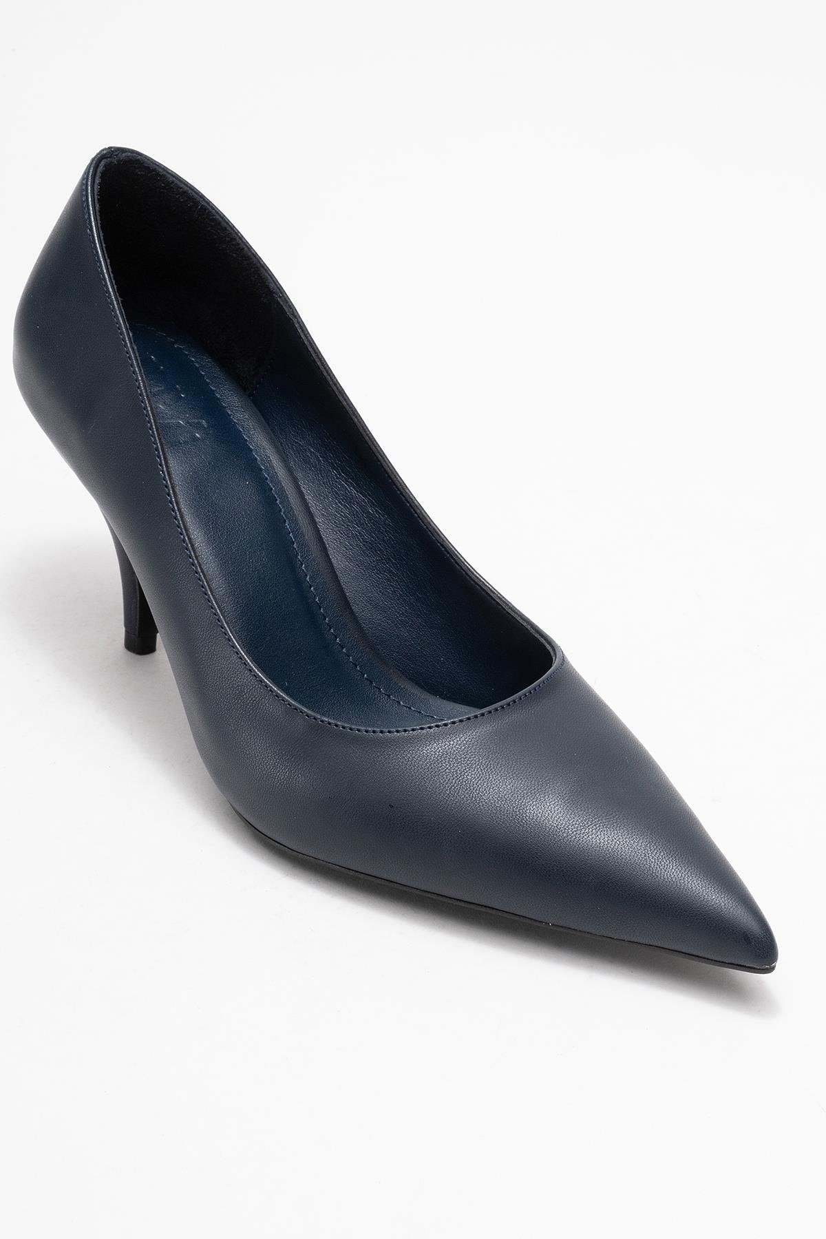 Marcus - Navy Heeled Pump (Women) - Image 3