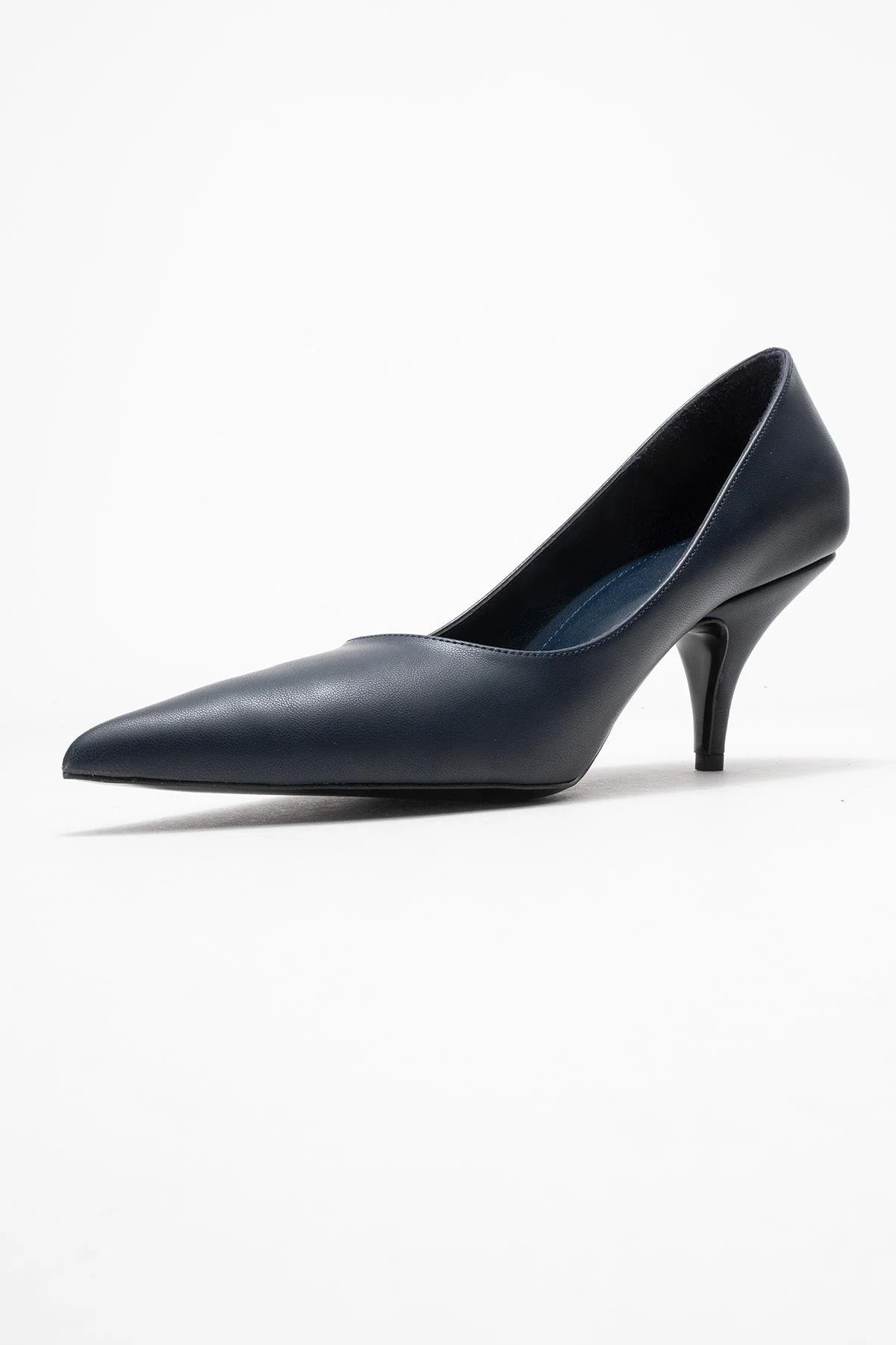 Marcus - Navy Heeled Pump (Women) - Image 4