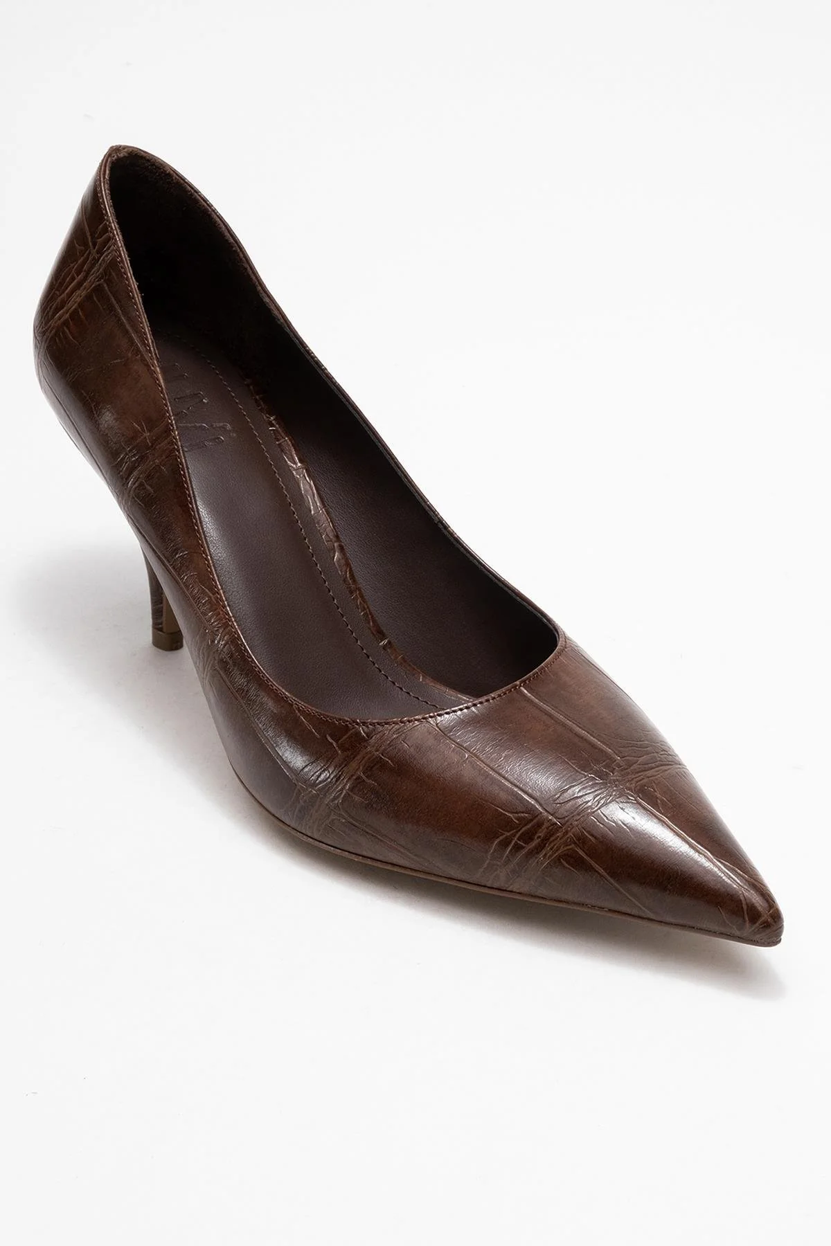 Marcus - Tan Printed Heeled Pump (Women) - Image 3