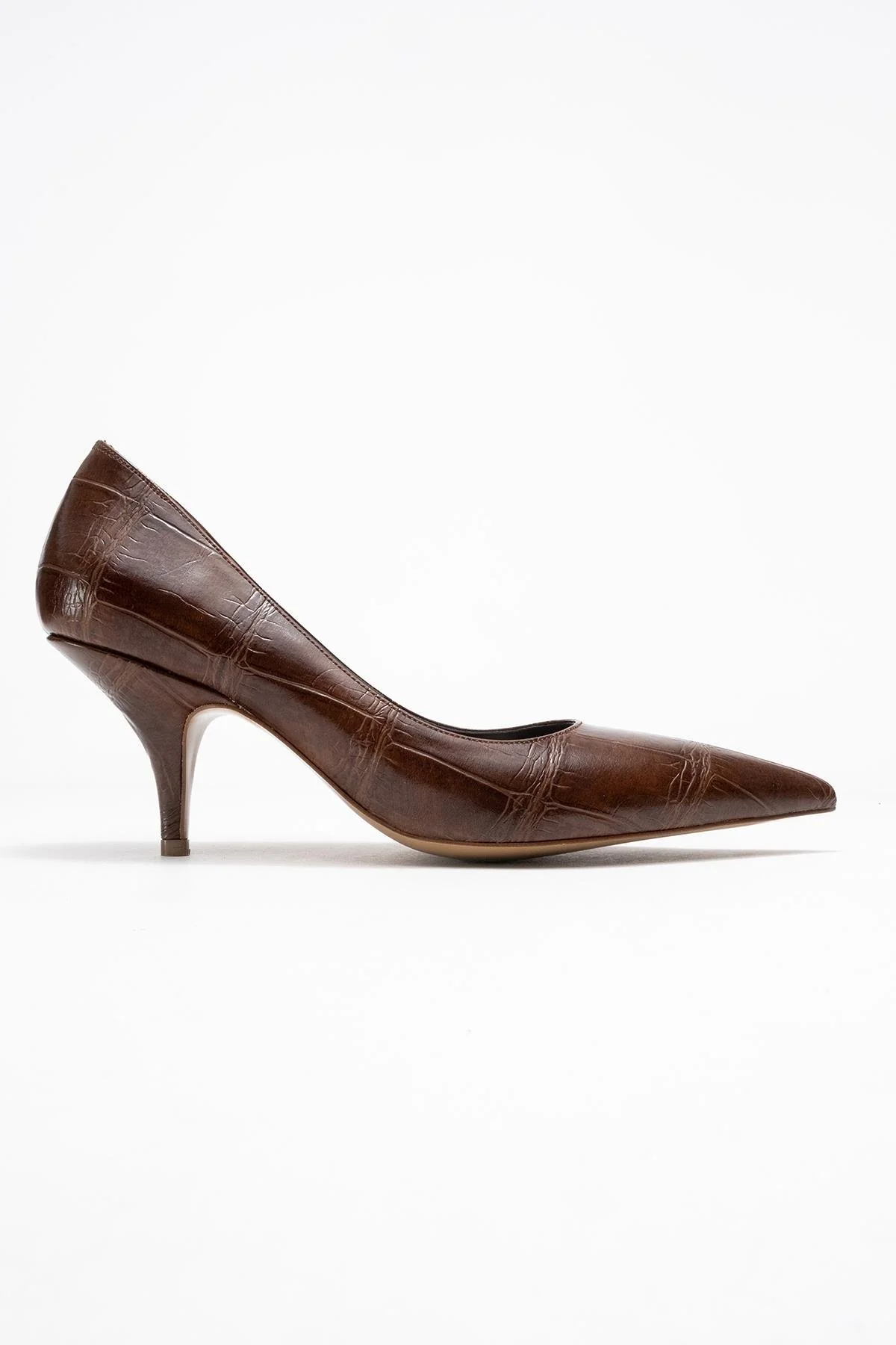 Marcus - Tan Printed Heeled Pump (Women) - Image 6