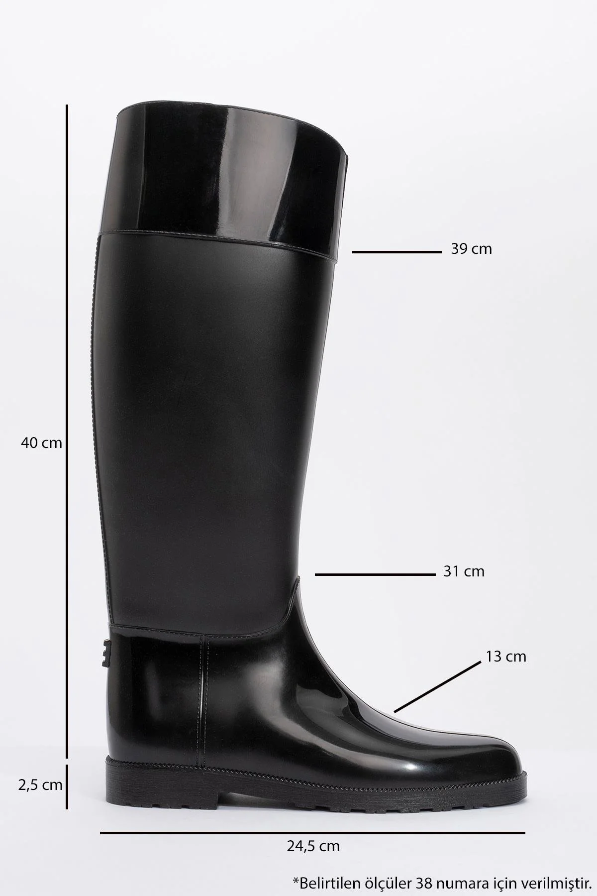 Marge - Black Rain Boot (Women) - Image 4
