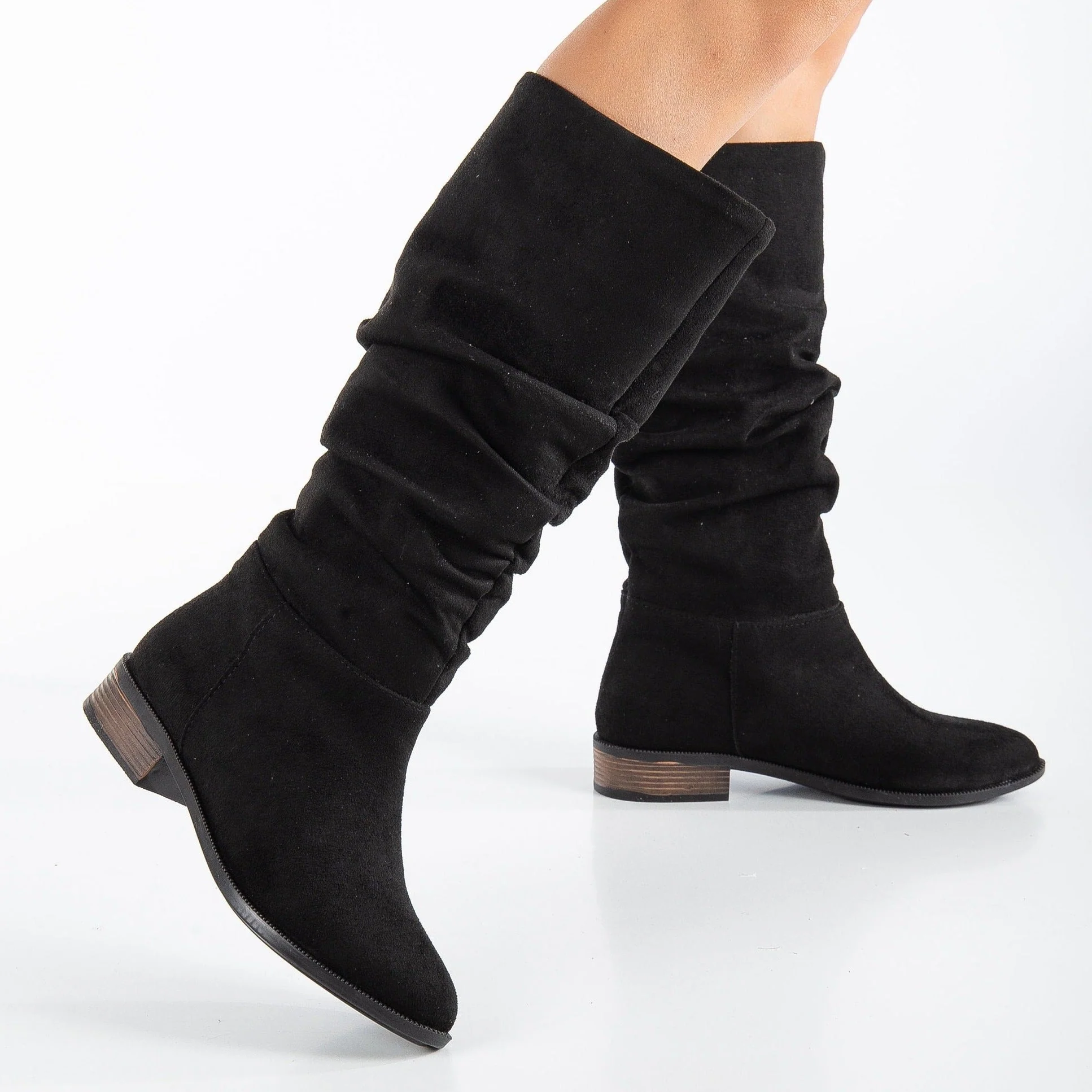 Maribel - Black Suede Boots - Image 4