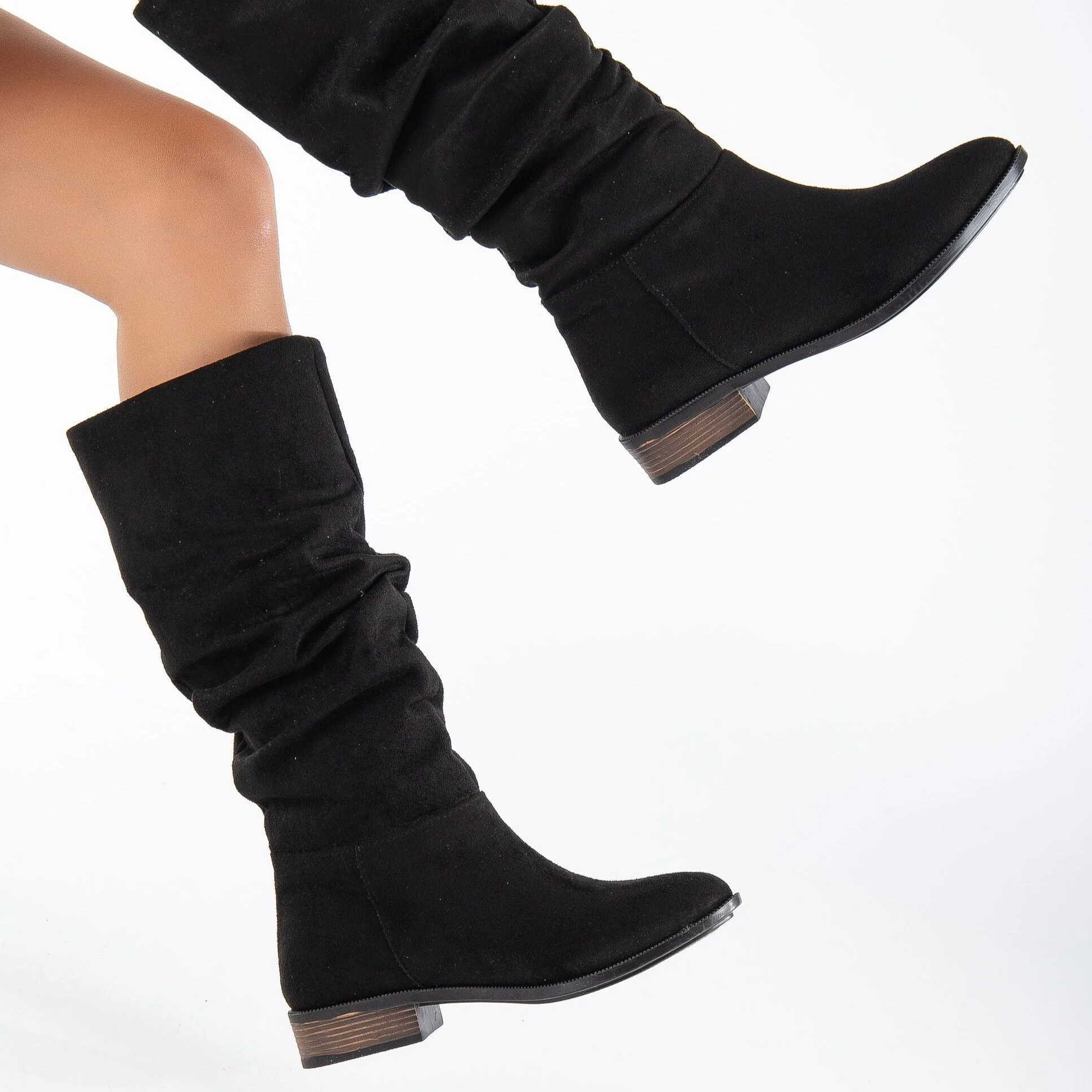Maribel - Black Suede Boots - Image 5