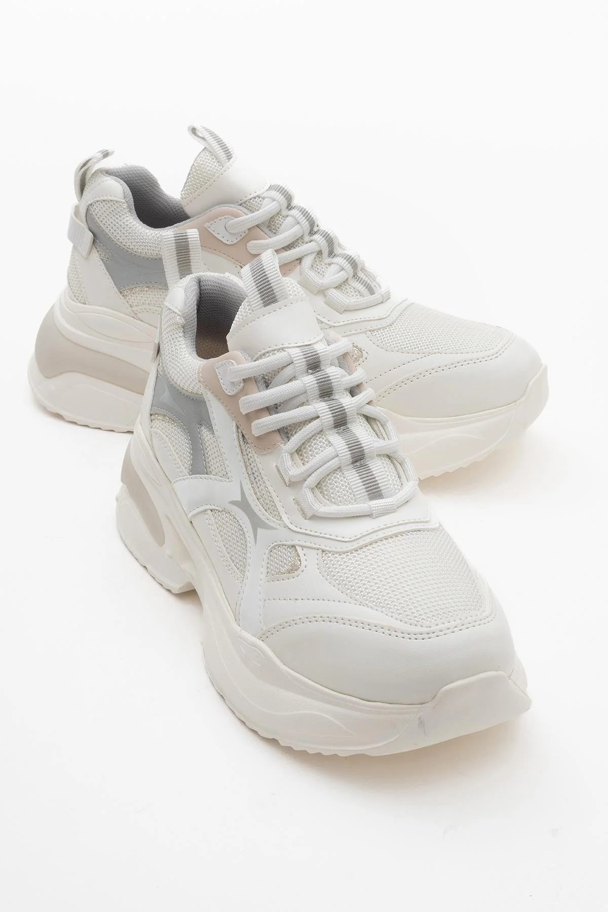 Marron - White Sneakers (Women)