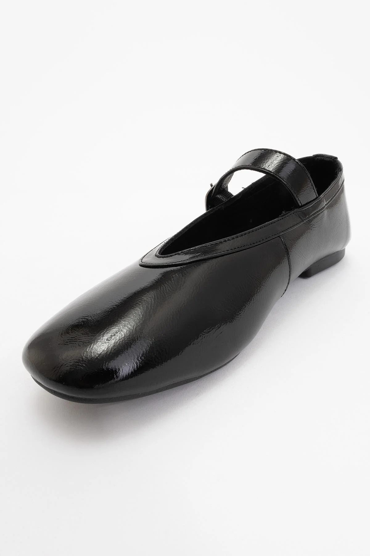 Matilda - Black Patent Leather Mary Jane Flats - Image 3