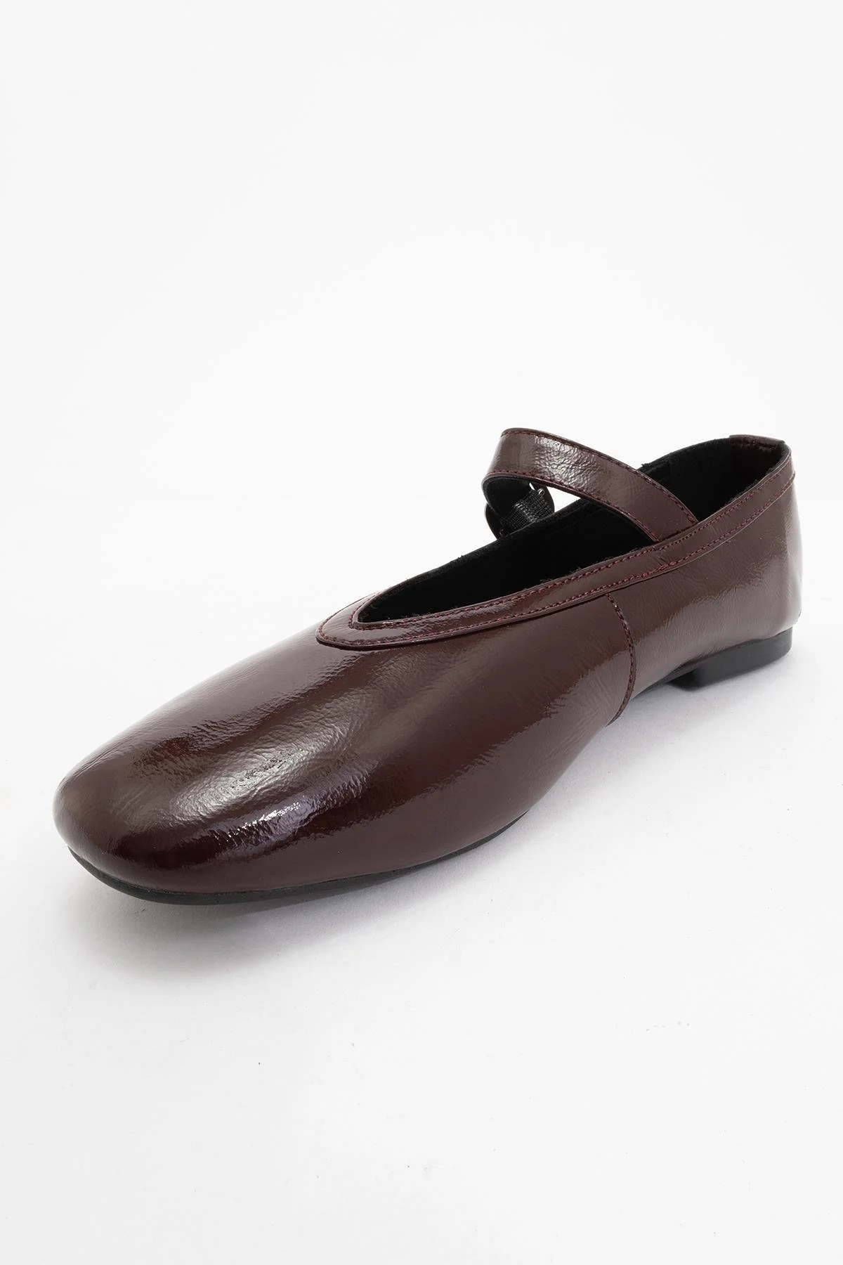 Matilda - Brown Patent Leather Mary Jane Flats - Image 3