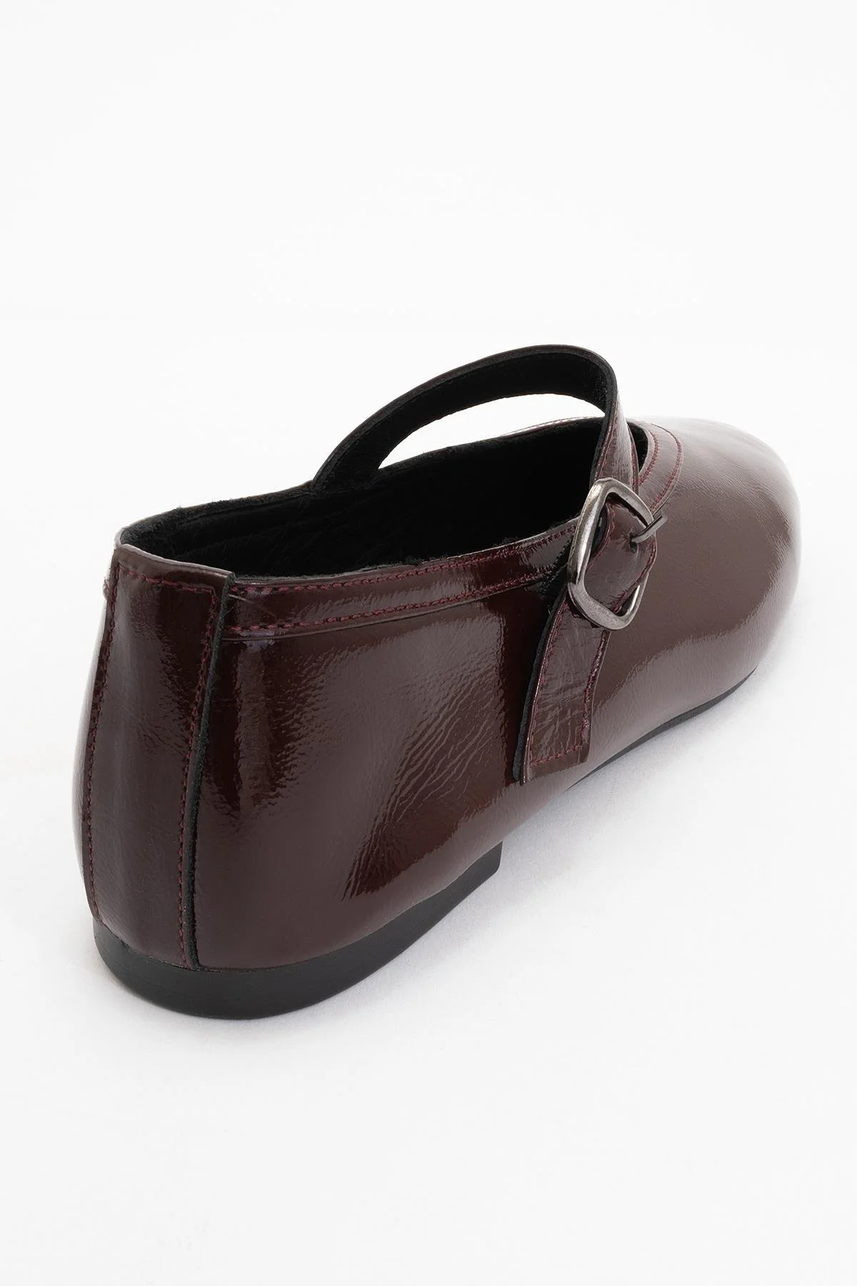 Matilda - Brown Patent Leather Mary Jane Flats - Image 4