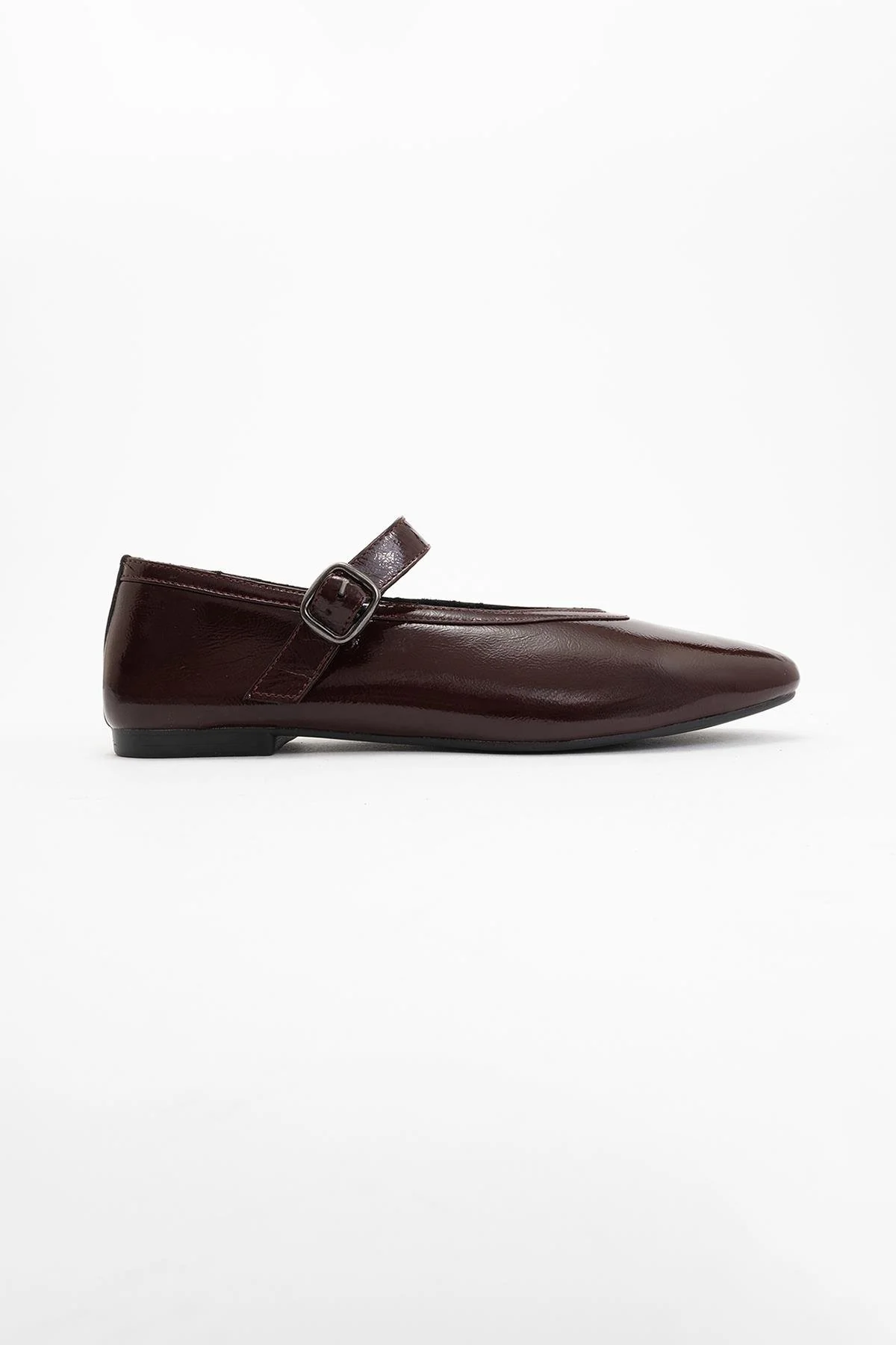 Matilda - Brown Patent Leather Mary Jane Flats - Image 5