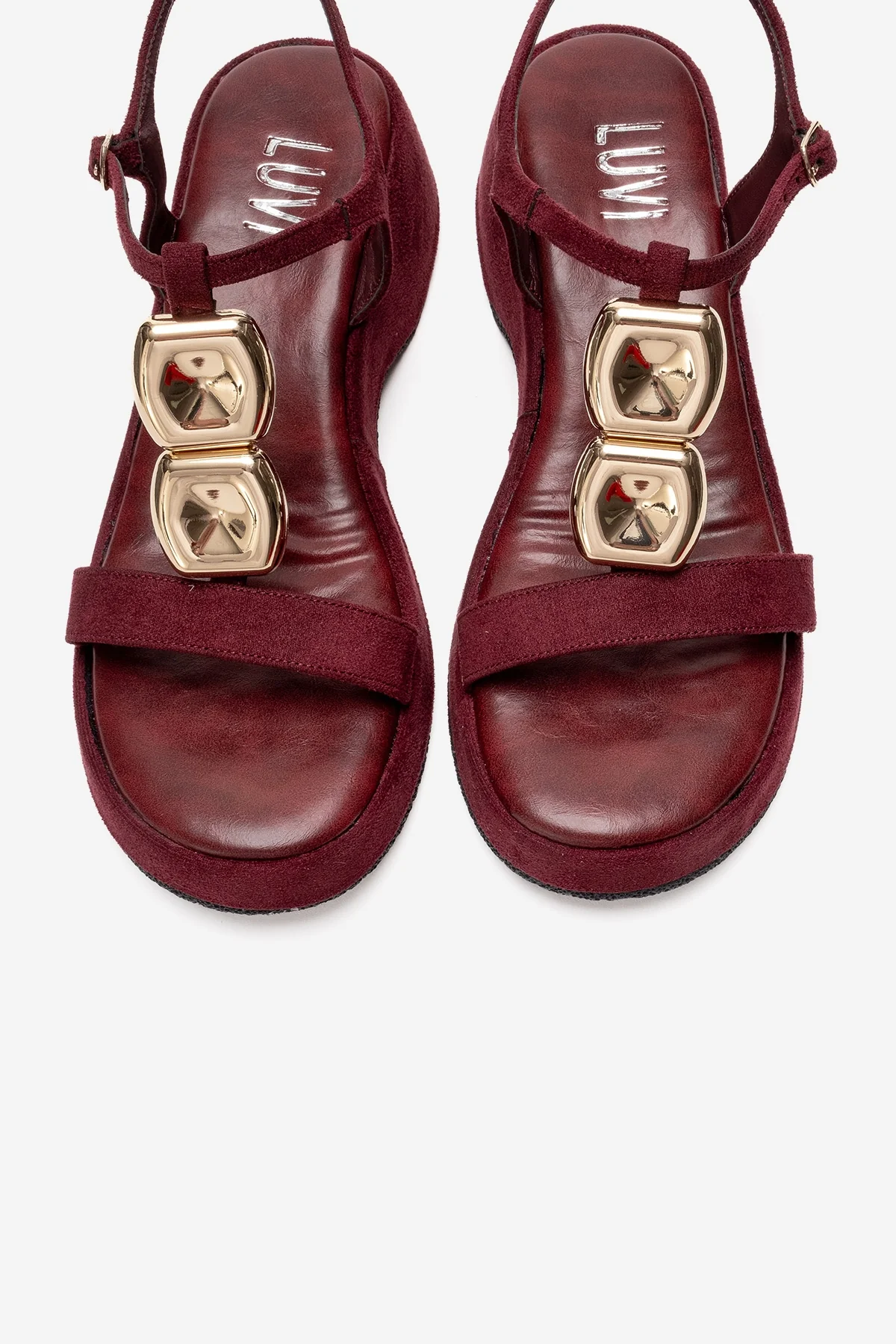 MATT - Burgundy Platform Sandal (Women) - Image 2
