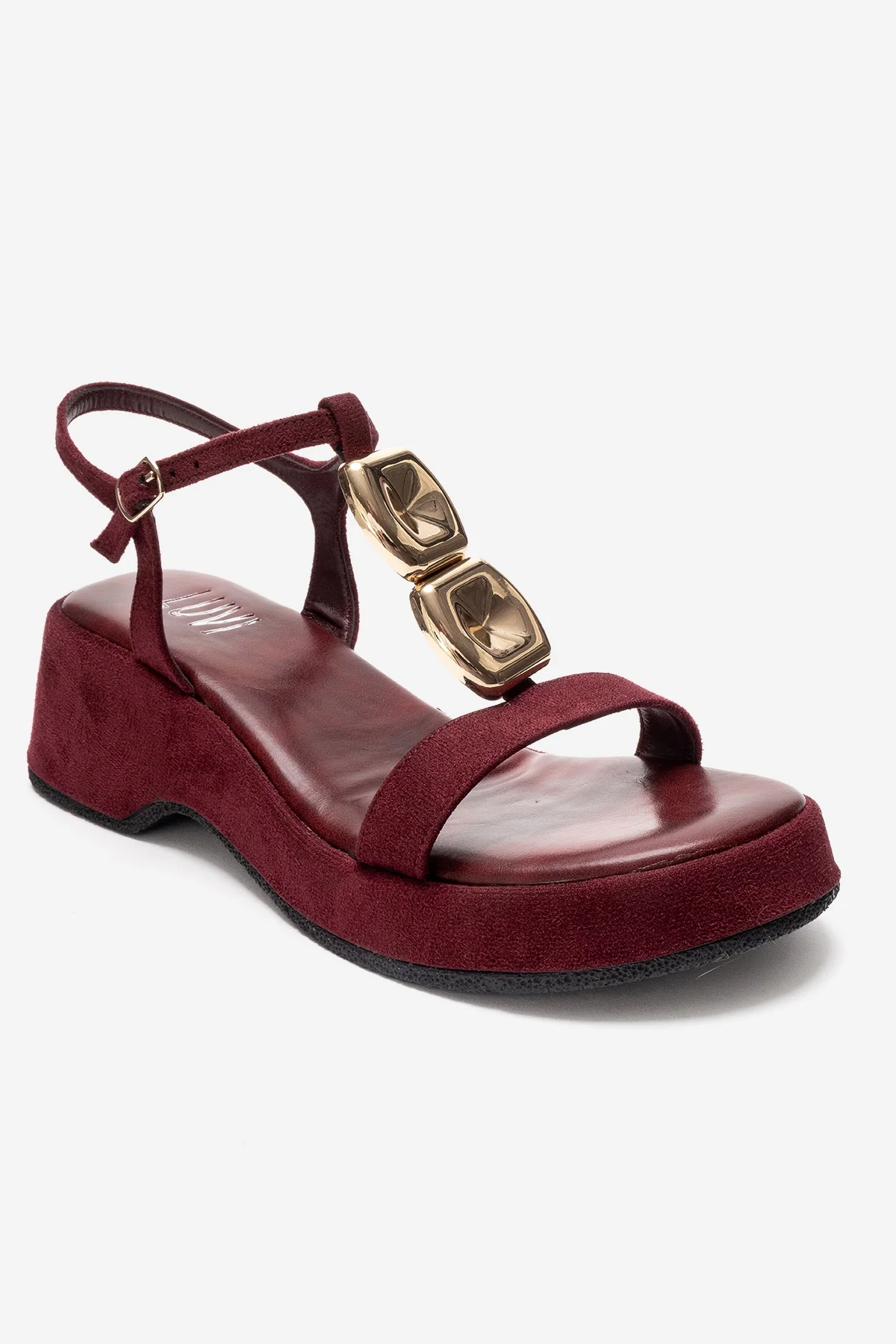 MATT - Burgundy Platform Sandal (Women) - Image 3
