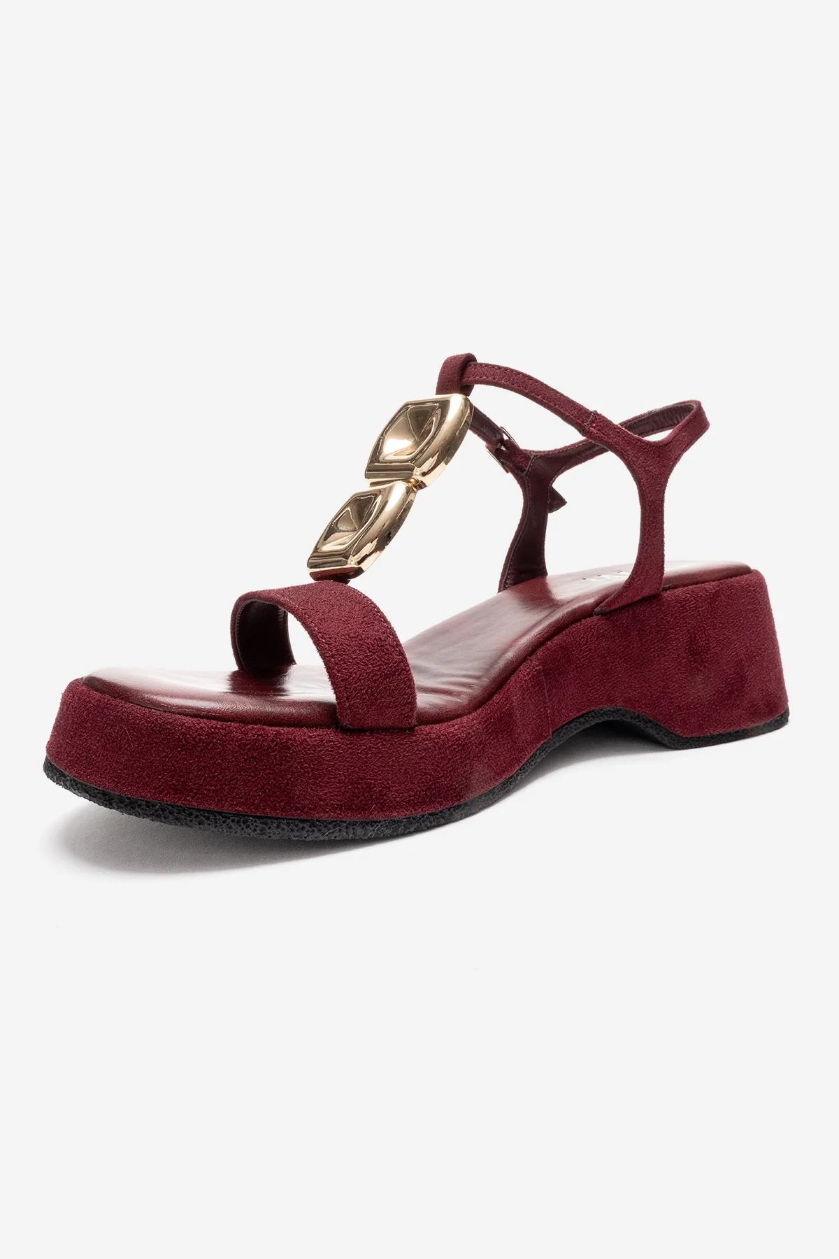 MATT - Burgundy Platform Sandal (Women) - Image 4