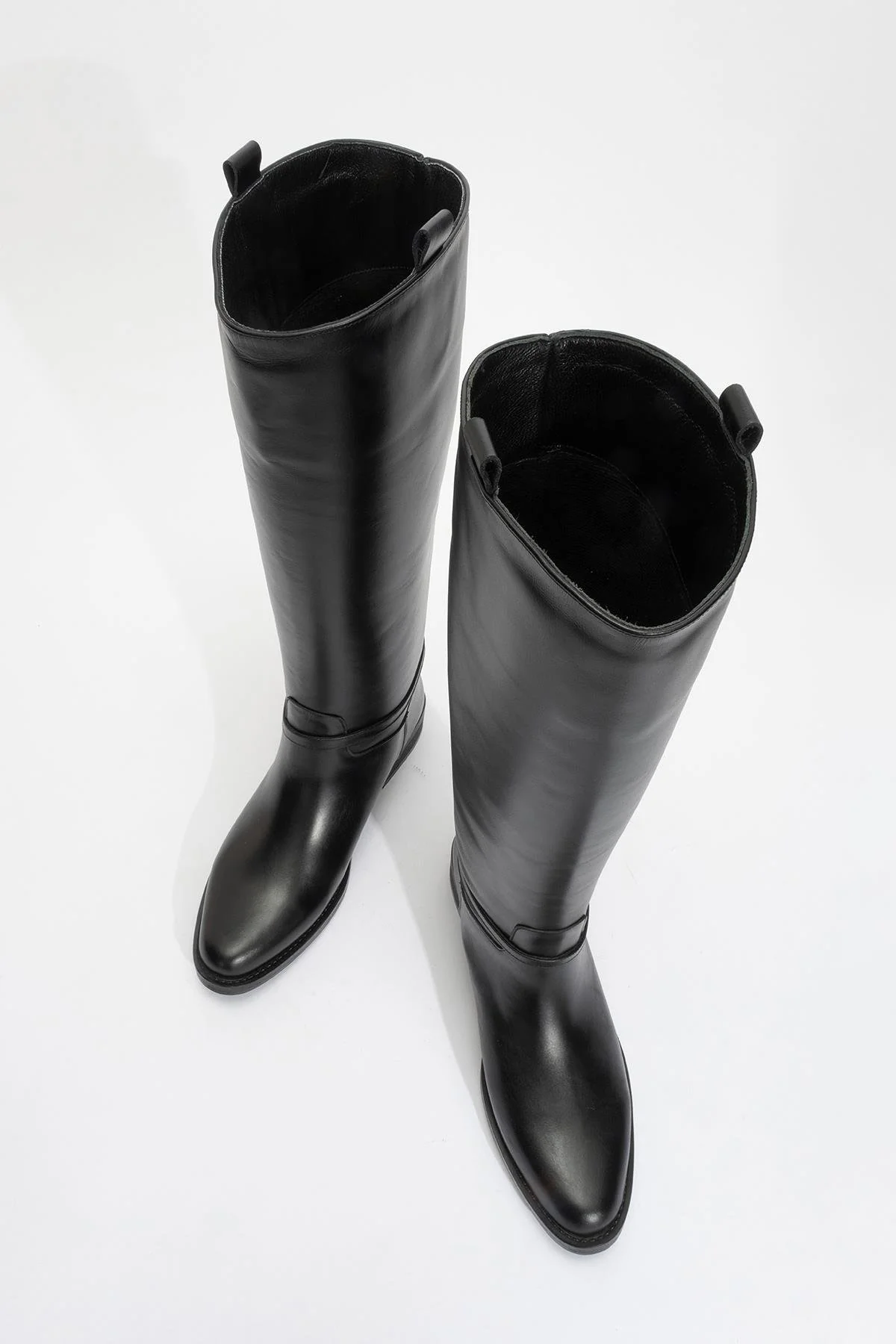 May Black Leather Buckle Boot (Women) - Image 2