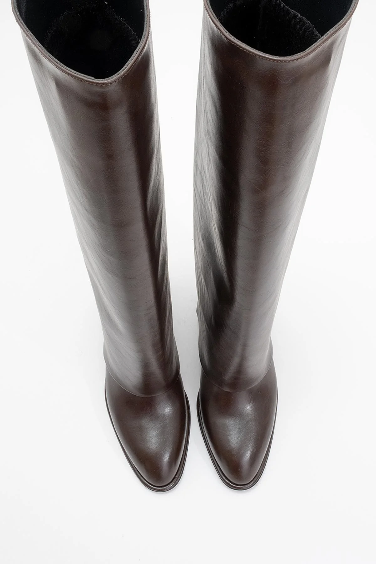 Maybe Brown Chunky Heel Boot (Women) - Image 2