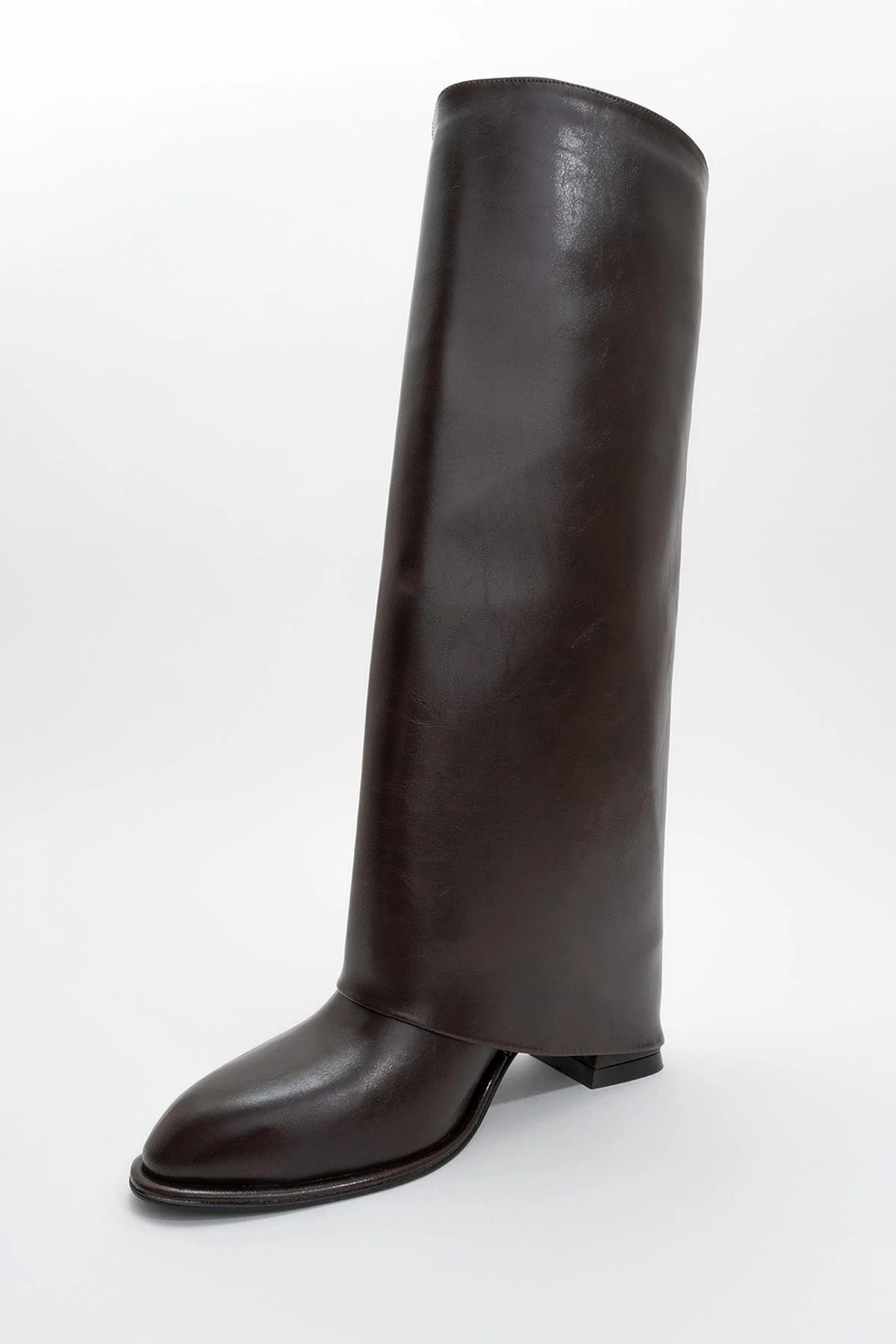 Maybe Brown Chunky Heel Boot (Women) - Image 3