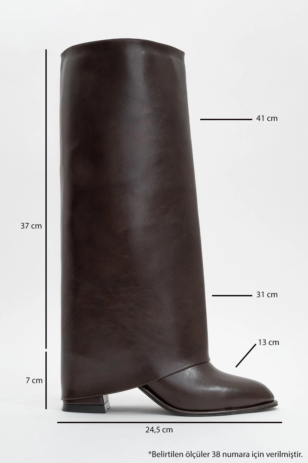 Maybe Brown Chunky Heel Boot (Women) - Image 5