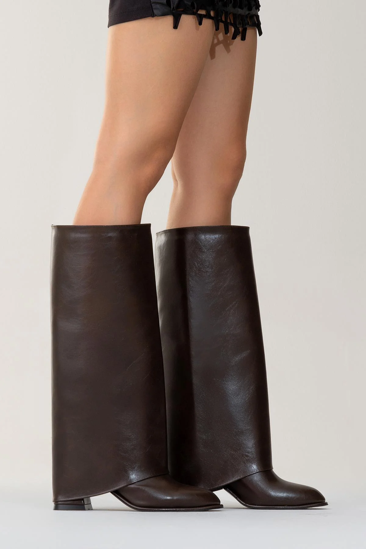 Maybe Brown Chunky Heel Boot (Women) - Image 6