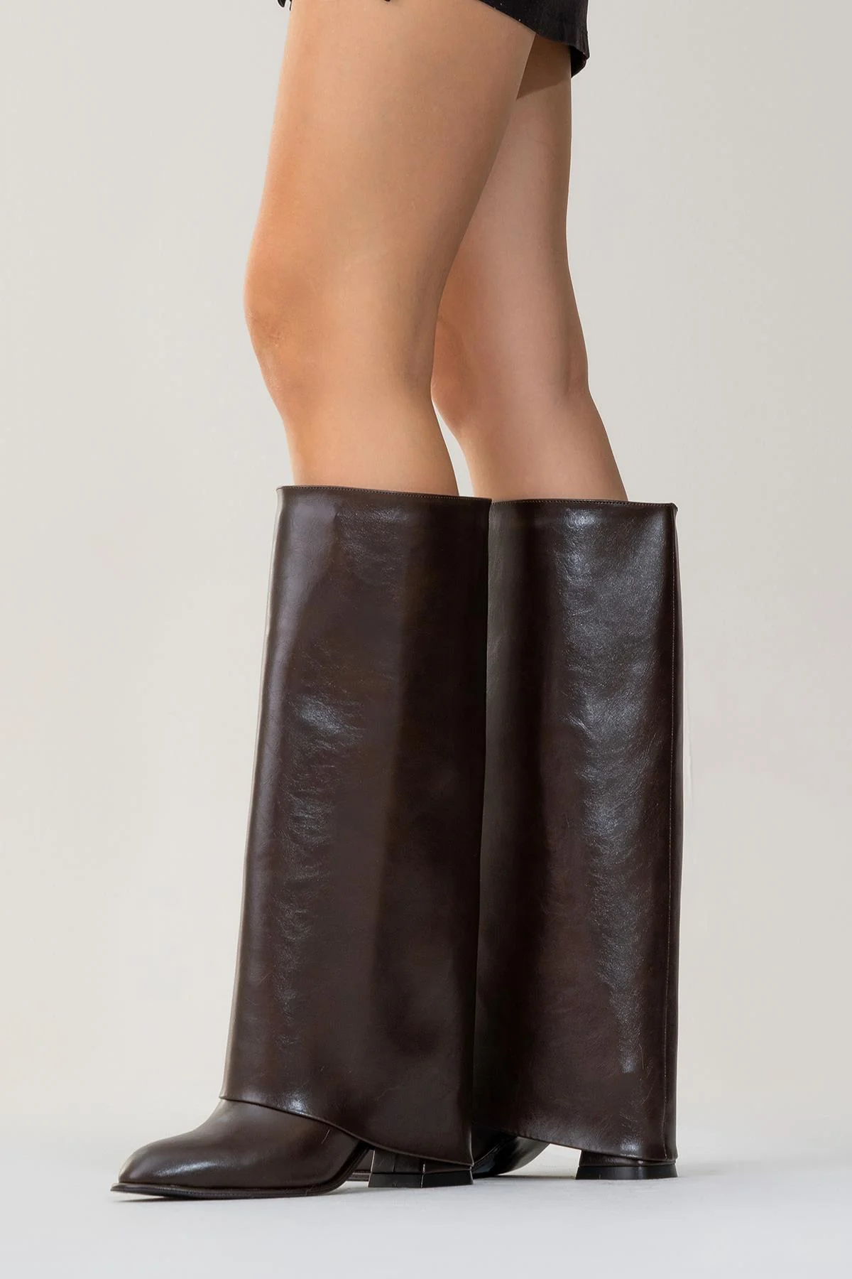 Maybe Brown Chunky Heel Boot (Women) - Image 7
