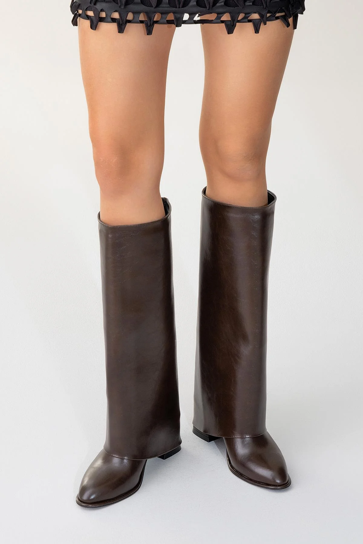 Maybe Brown Chunky Heel Boot (Women) - Image 9