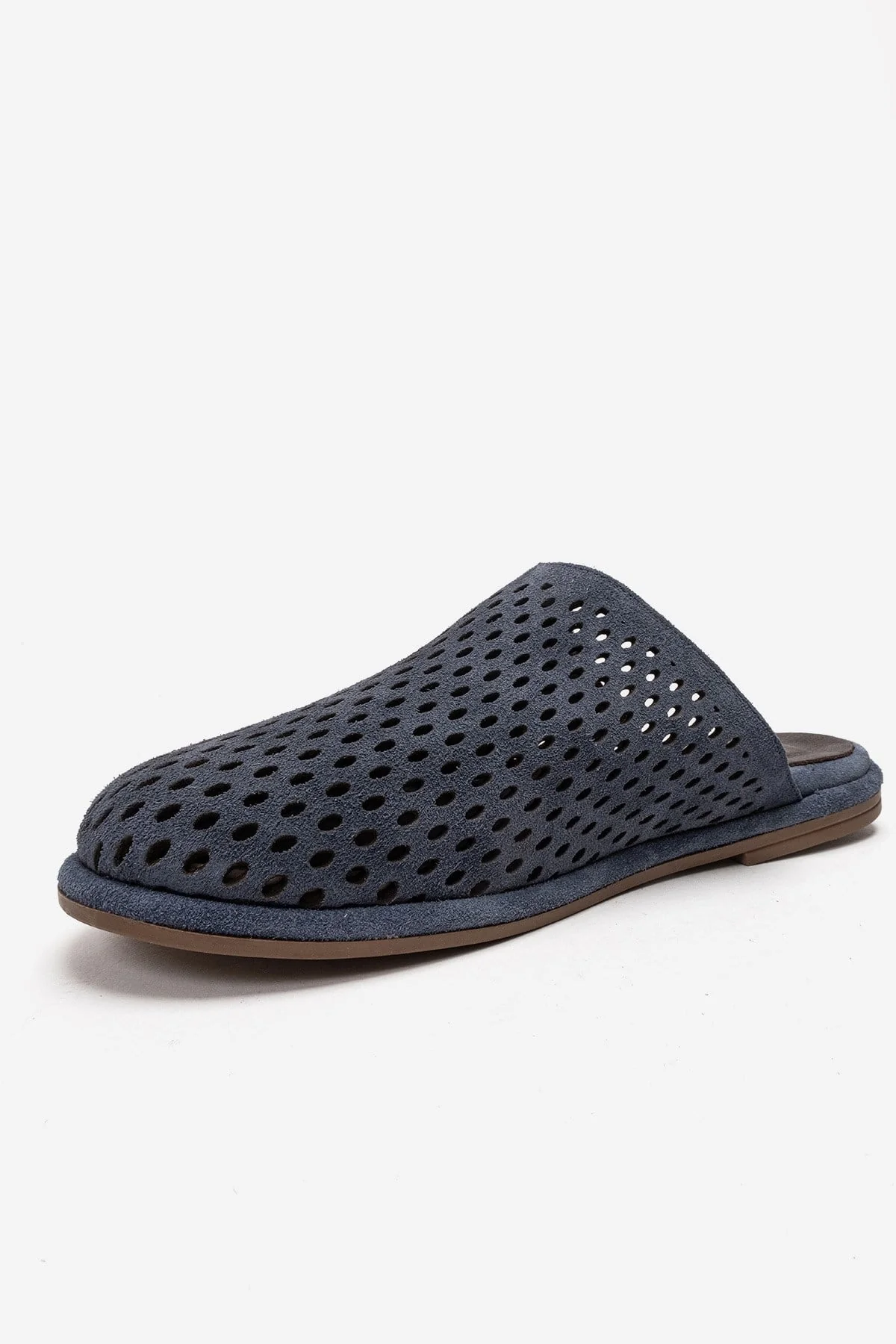 Melara - Navy Genuine Leather Closed-Toe Slide (Women) - Image 6