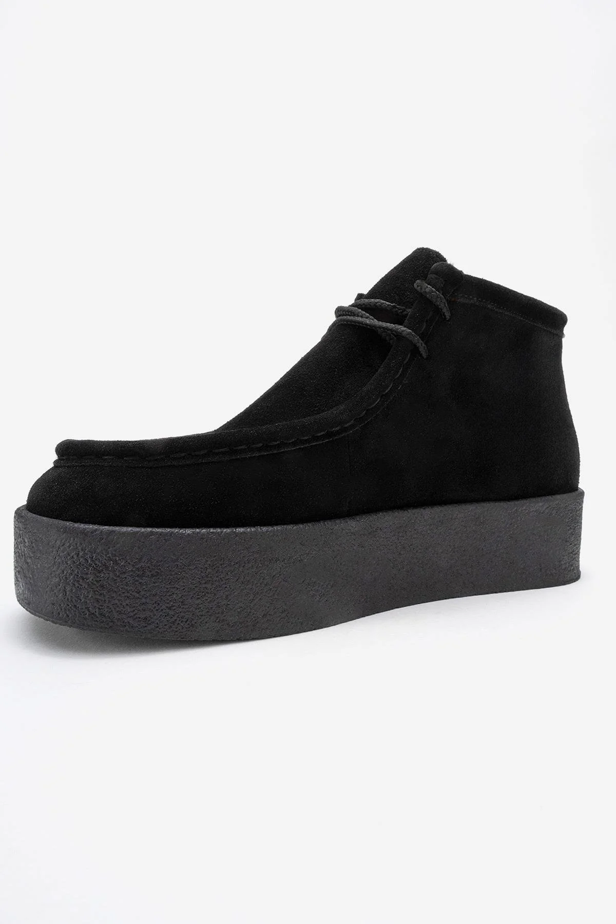 Melia - Black Suede Genuine Leather Ankle Boot (Women) - Image 4