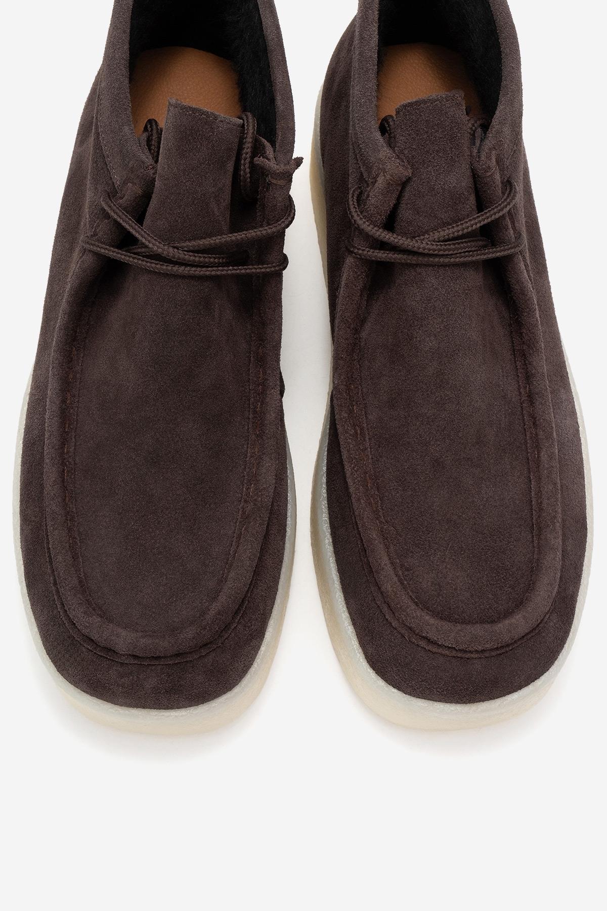 Melia - Brown Suede Genuine Leather Ankle Boot (Women) - Image 2