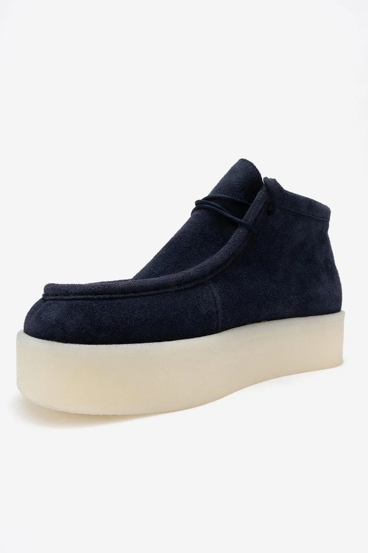 Melia - Navy Suede Genuine Leather Ankle Boot (Women) - Image 4