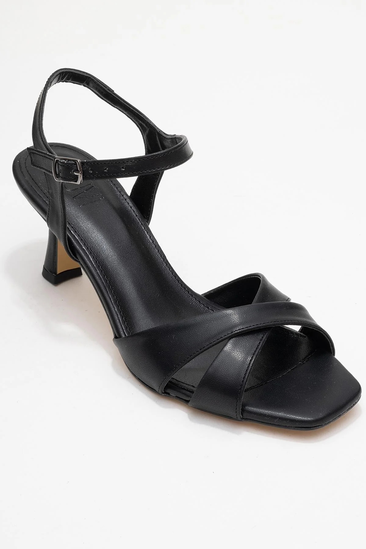 Melin - Black Cross-Strap High Heel Pump (Women) - Image 3