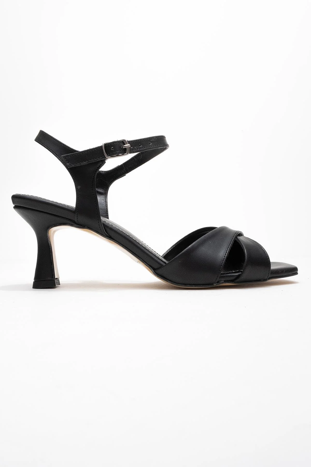 Melin - Black Cross-Strap High Heel Pump (Women) - Image 6