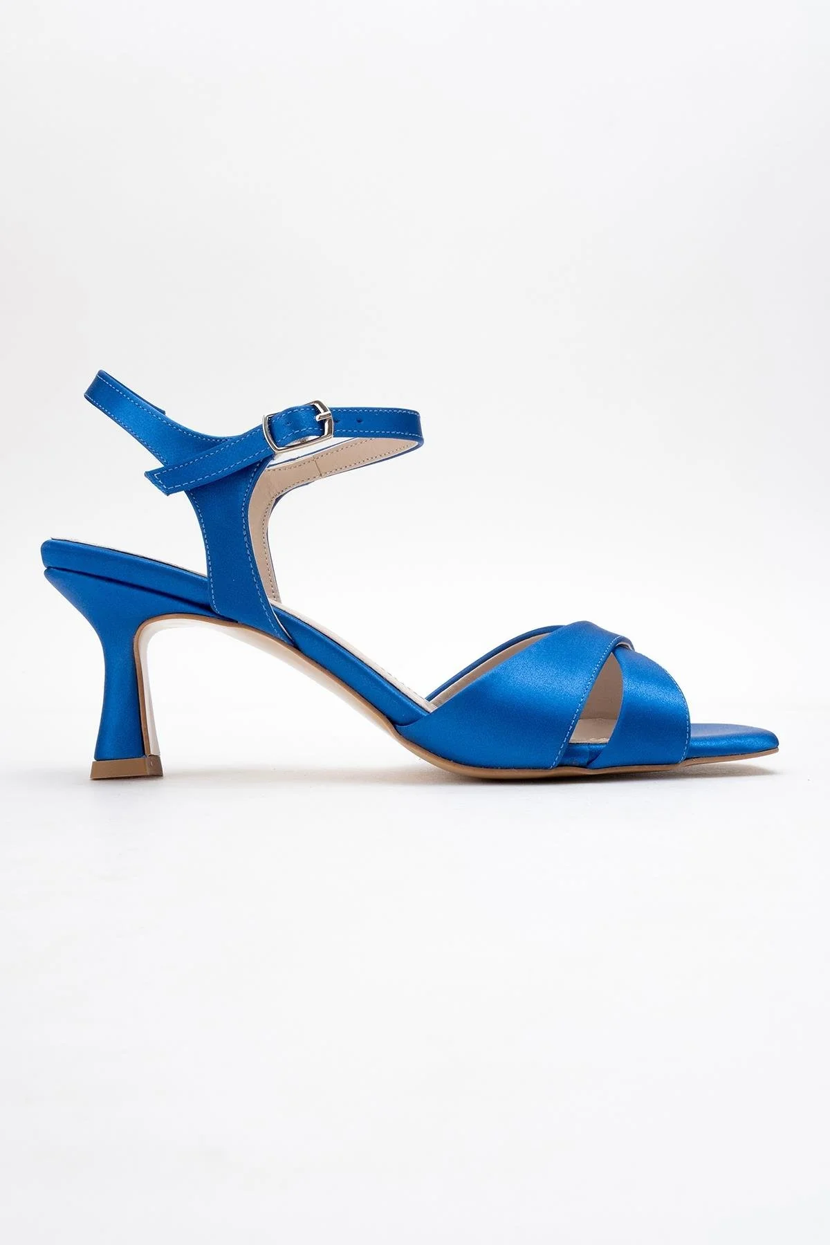 Melin - Sapphire Satin Cross-Strap Stiletto Pump (Women) - Image 6