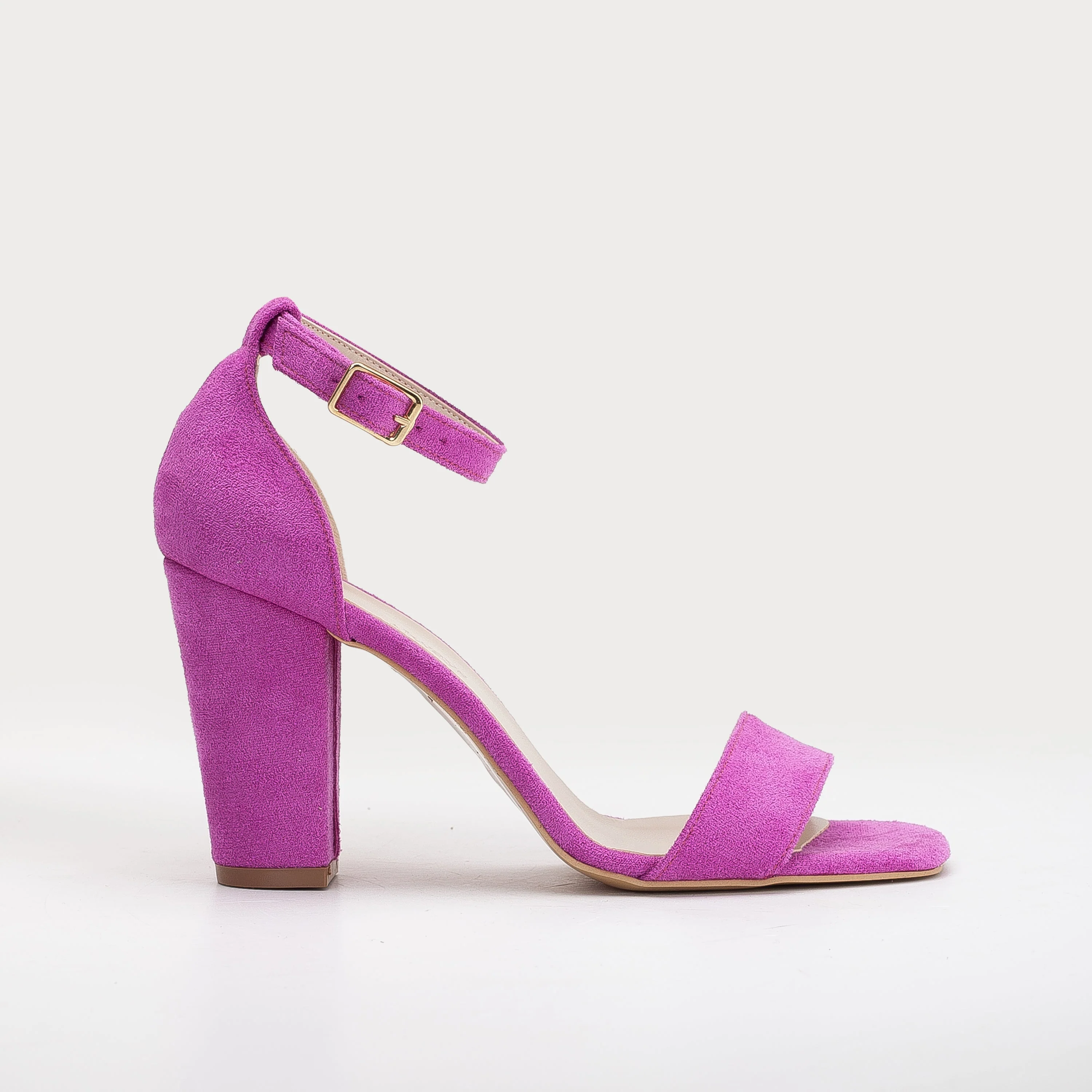 Melissa - Fuchsia Suede Sandals with Pearls - Image 6