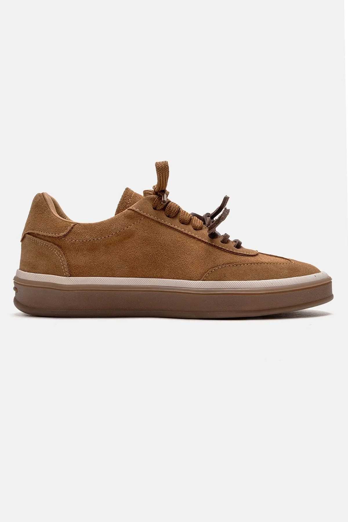MELLE - Cognac Genuine Leather Everyday Sneaker (Women) - Image 4