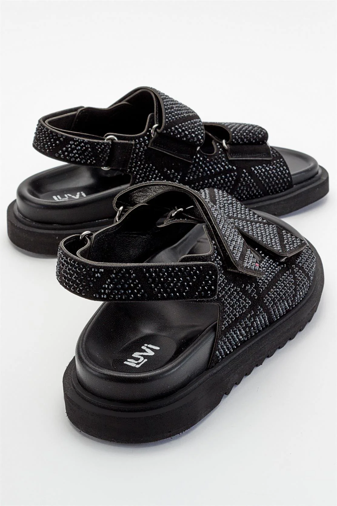 MELLOM Black Embellished Sandal (Women) - Image 2
