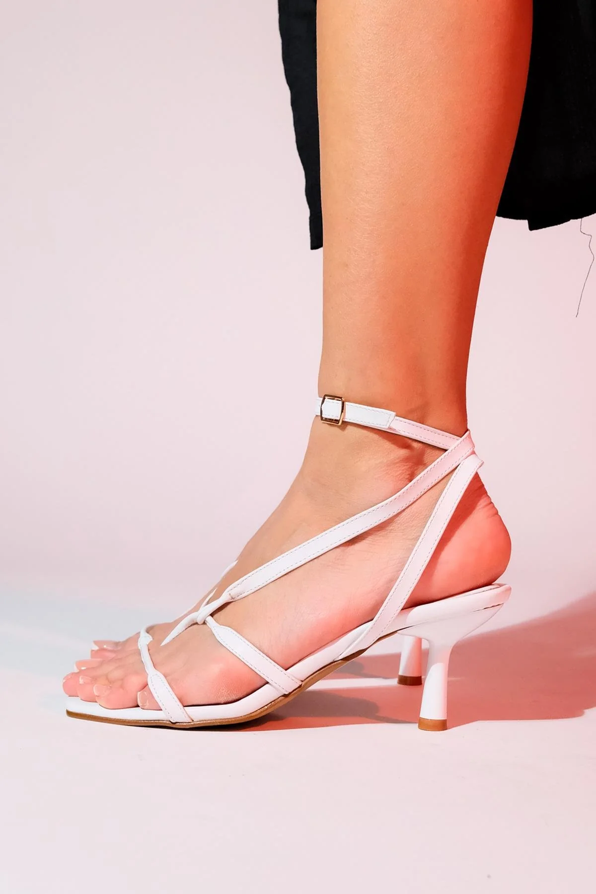 Mias - White Heeled Sandal (Women) - Image 4