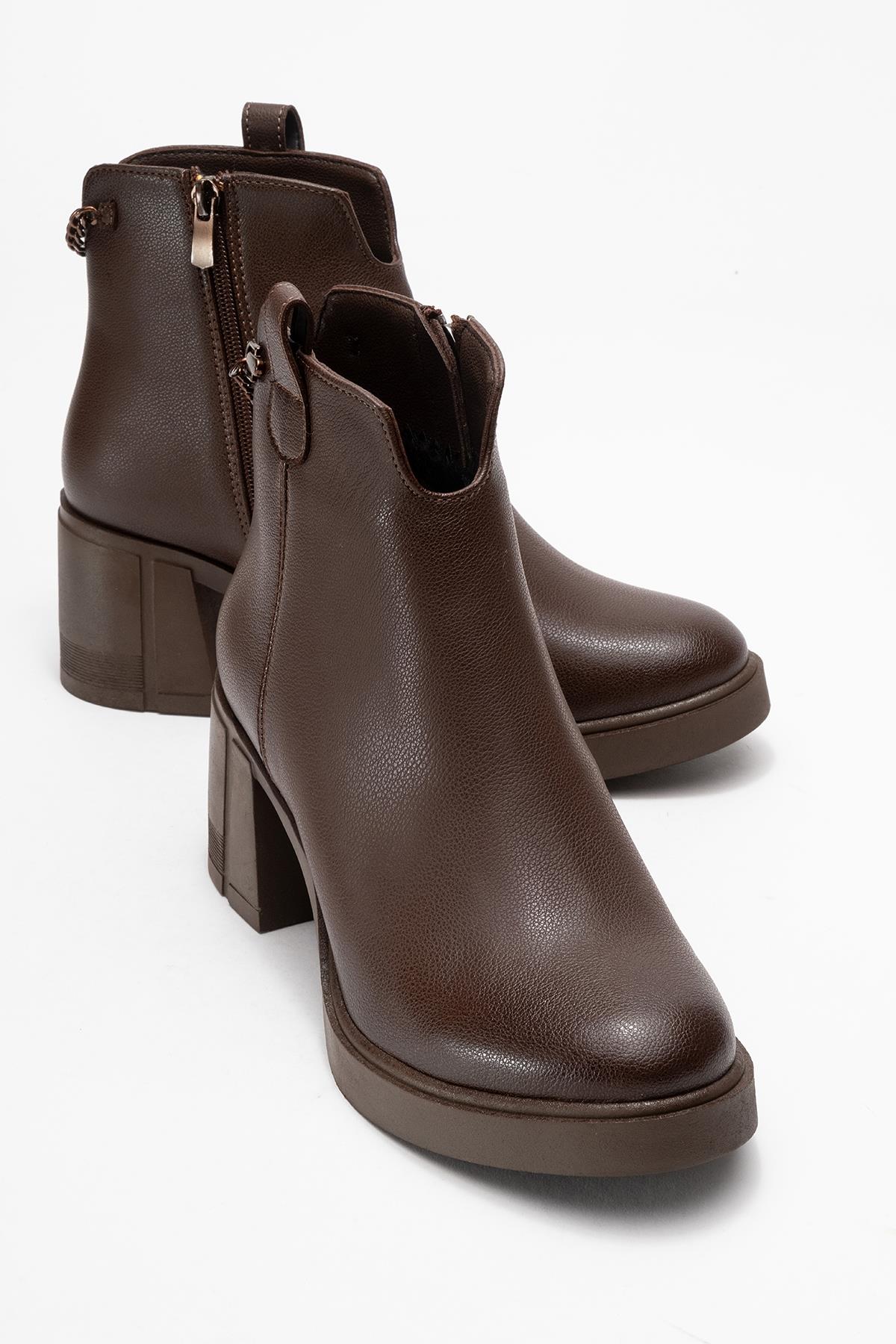 Mier - Brown Ankle Boot (Women)