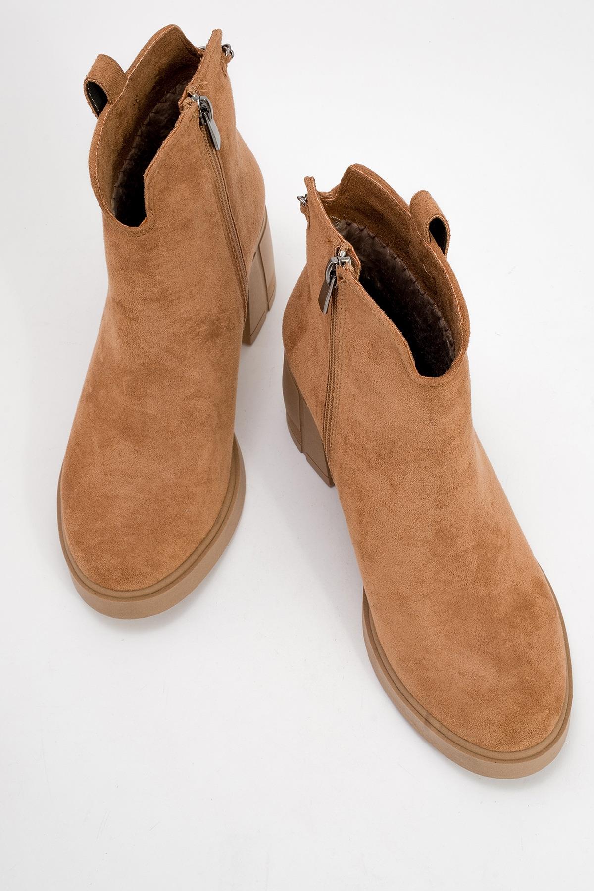 Mier - Cognac Suede Boot (Women) - Image 2