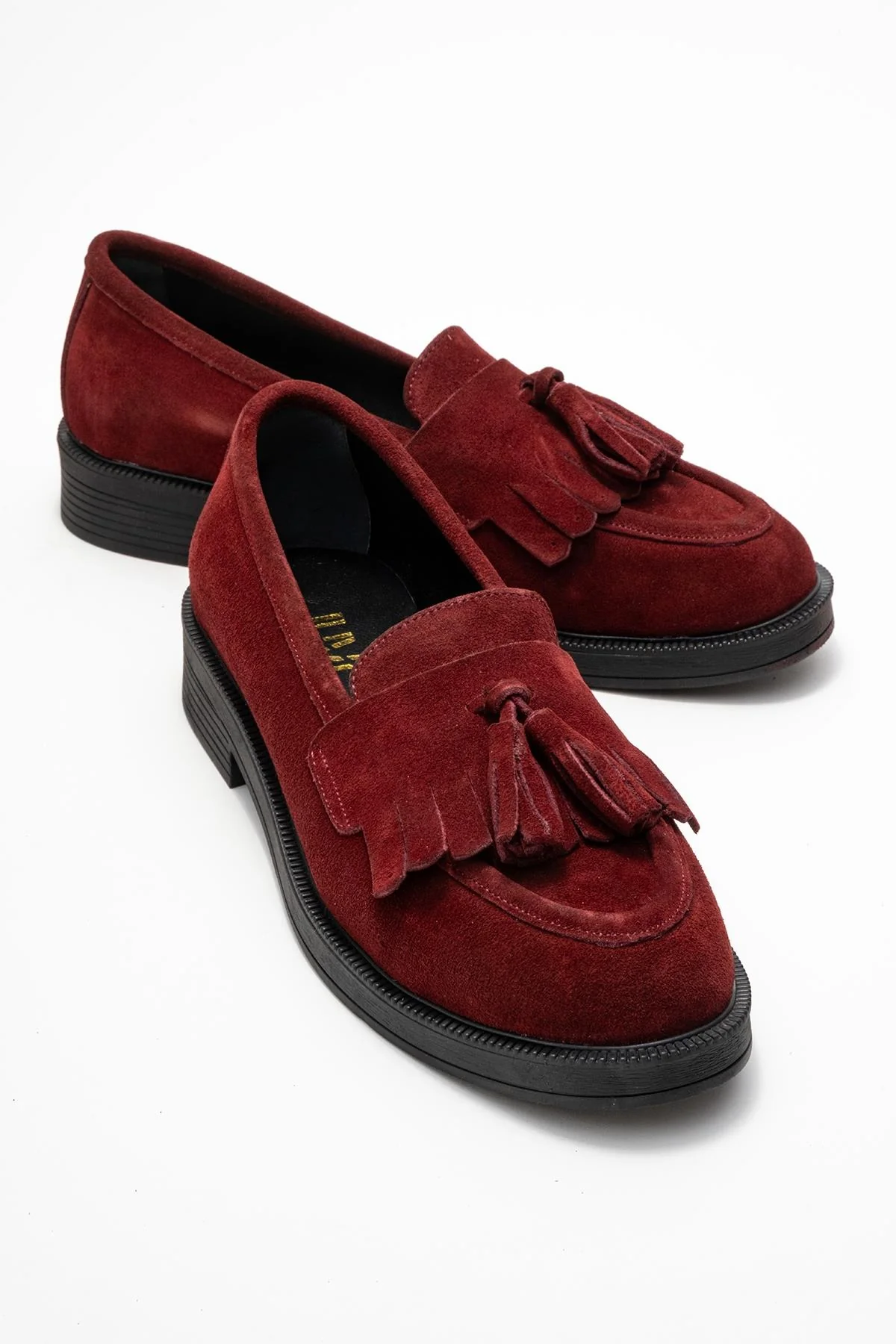 Milina - Burgundy Tassel Genuine Leather Loafer (Women)