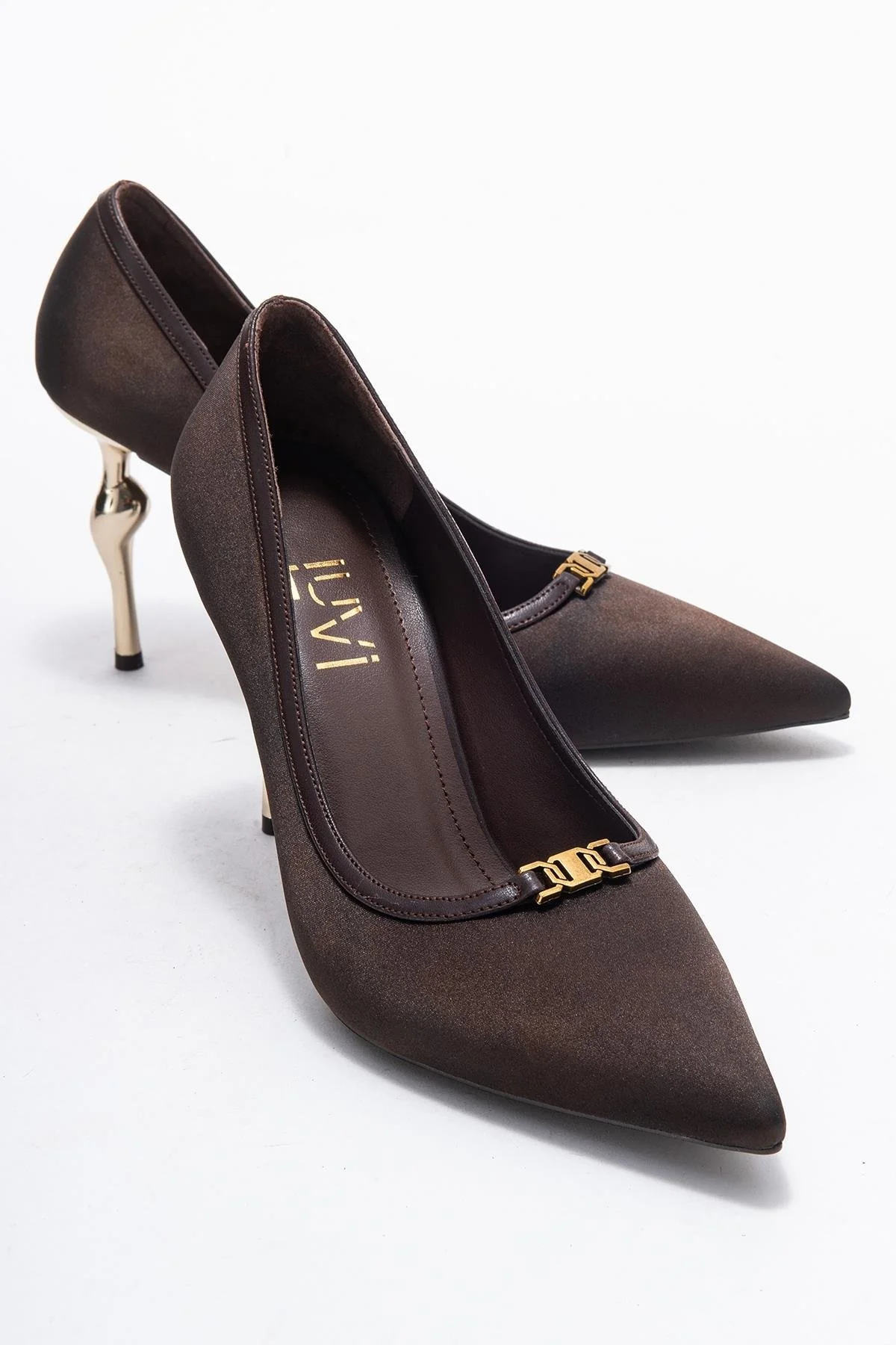Milos - Brown Buckled Heeled Shoe (Women)