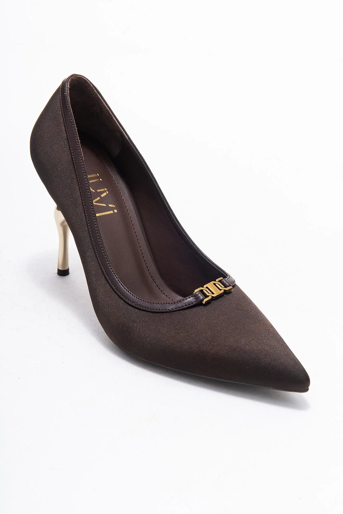 Milos - Brown Buckled Heeled Shoe (Women) - Image 3