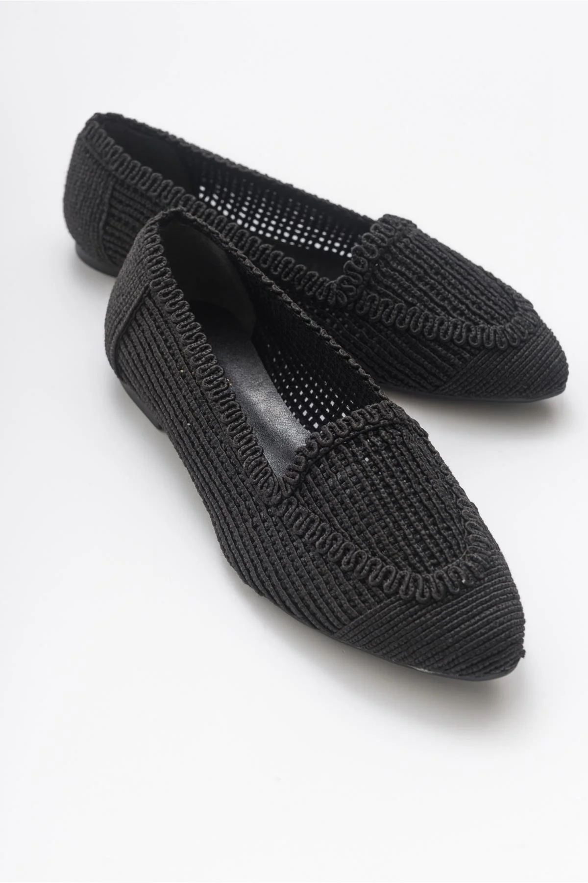 Mira Black Knit Ballet Flat (Women) - Image 3
