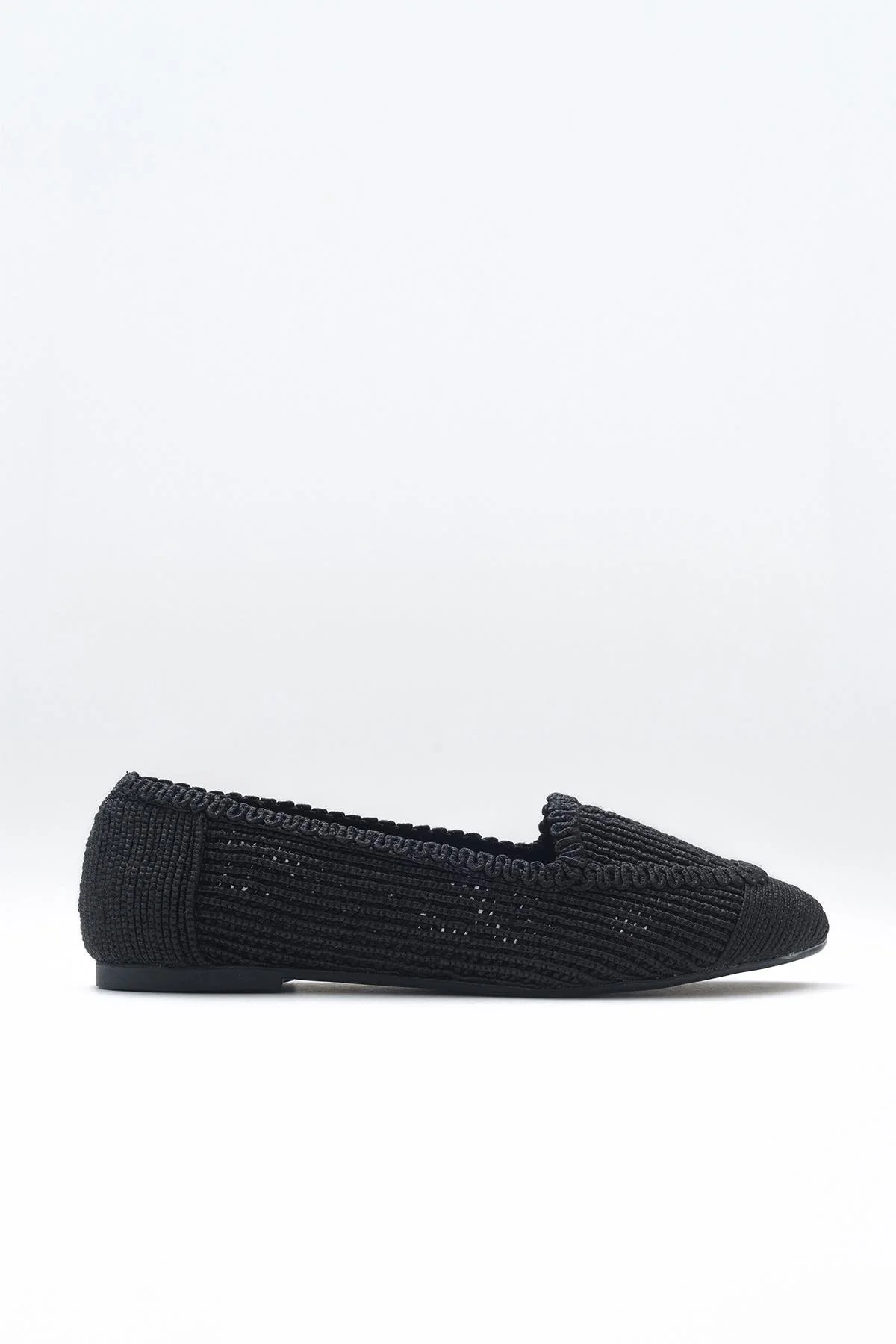 Mira Black Knit Ballet Flat (Women) - Image 6