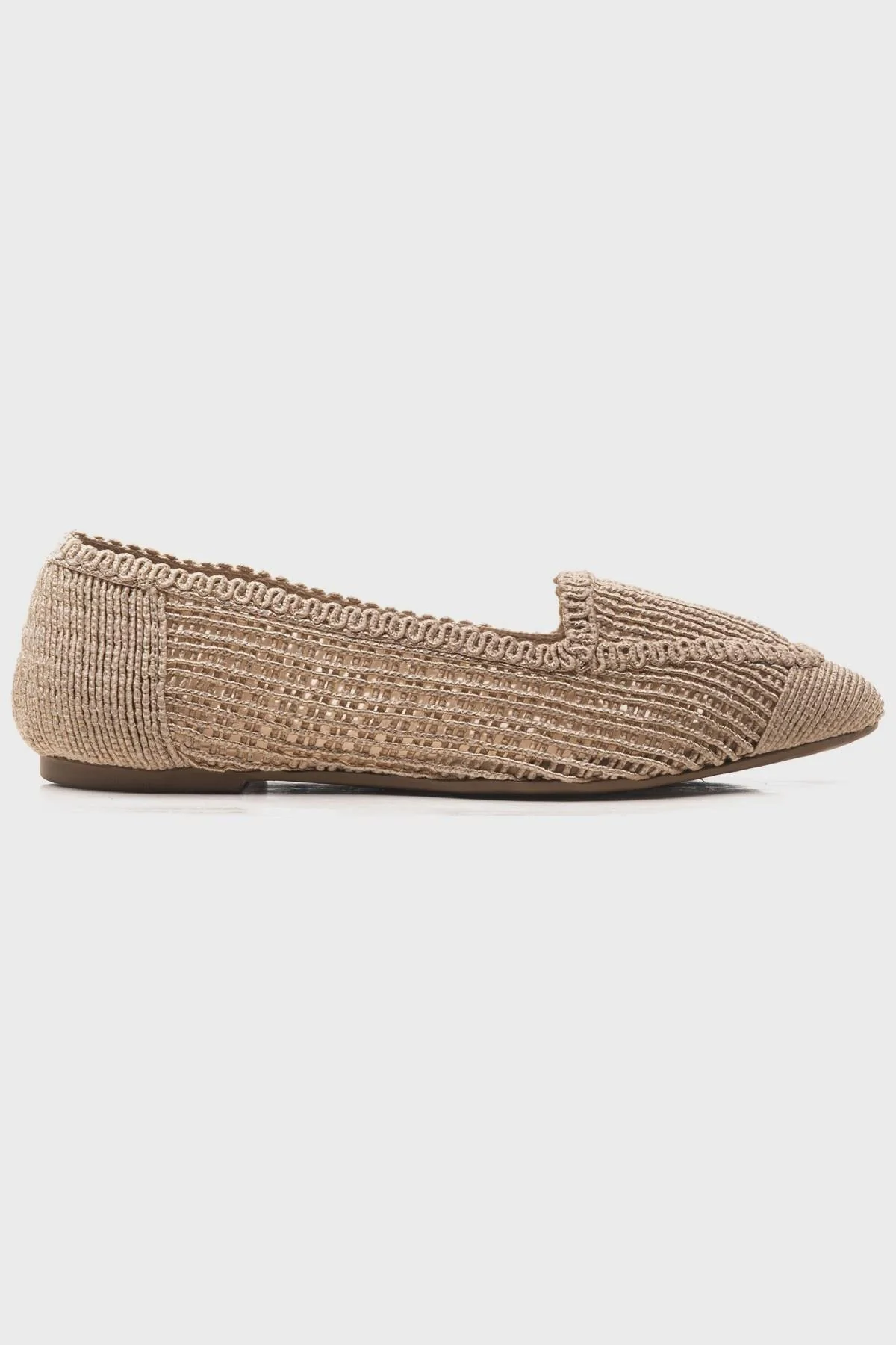 Mira Cream Beige Knit Ballet Flat (Women) - Image 6